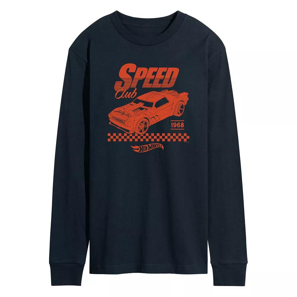 Men's Hot Wheels Speed Club Long Sleeve Graphic Tee,  Product Image