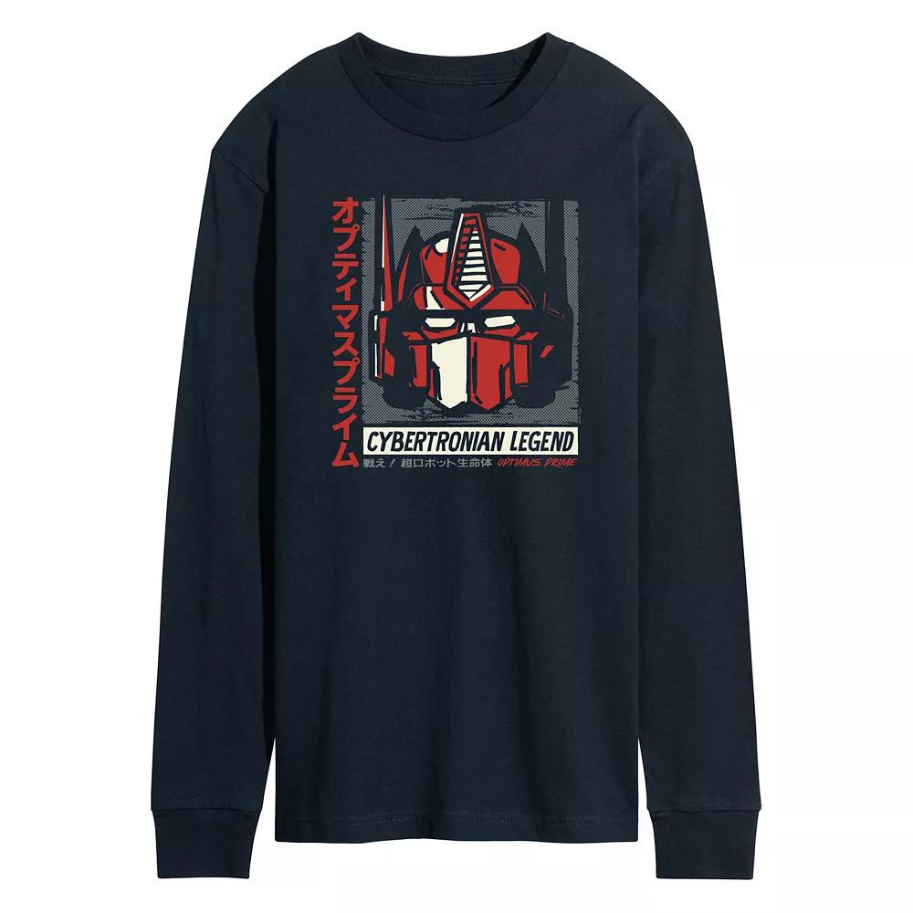 Men's Transformers Optimus Prime Long Sleeve Graphic Tee,  Product Image