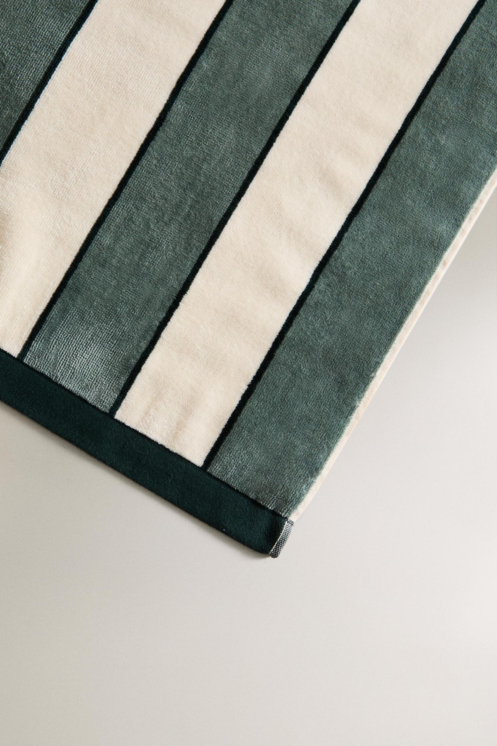 STRIPED VELOUR BEACH TOWEL Product Image