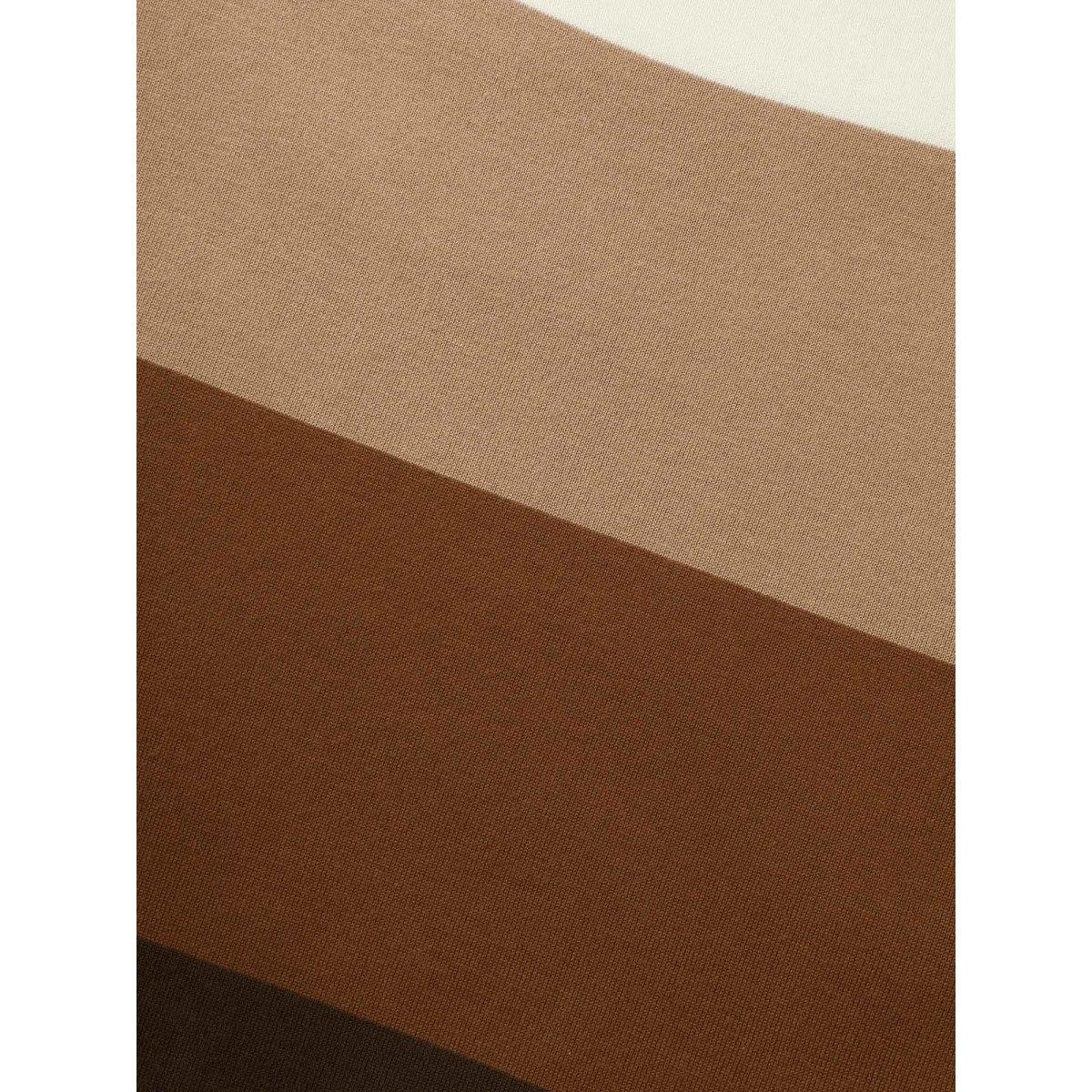 Plus Size Supersoft Essentials Colorblock Contrast Drop Shoulder Pullover Browncoffeecolor Women Casual Loose Long Sleeve Round Neck Everyday Pullovers BloomChic 28/5X Product Image