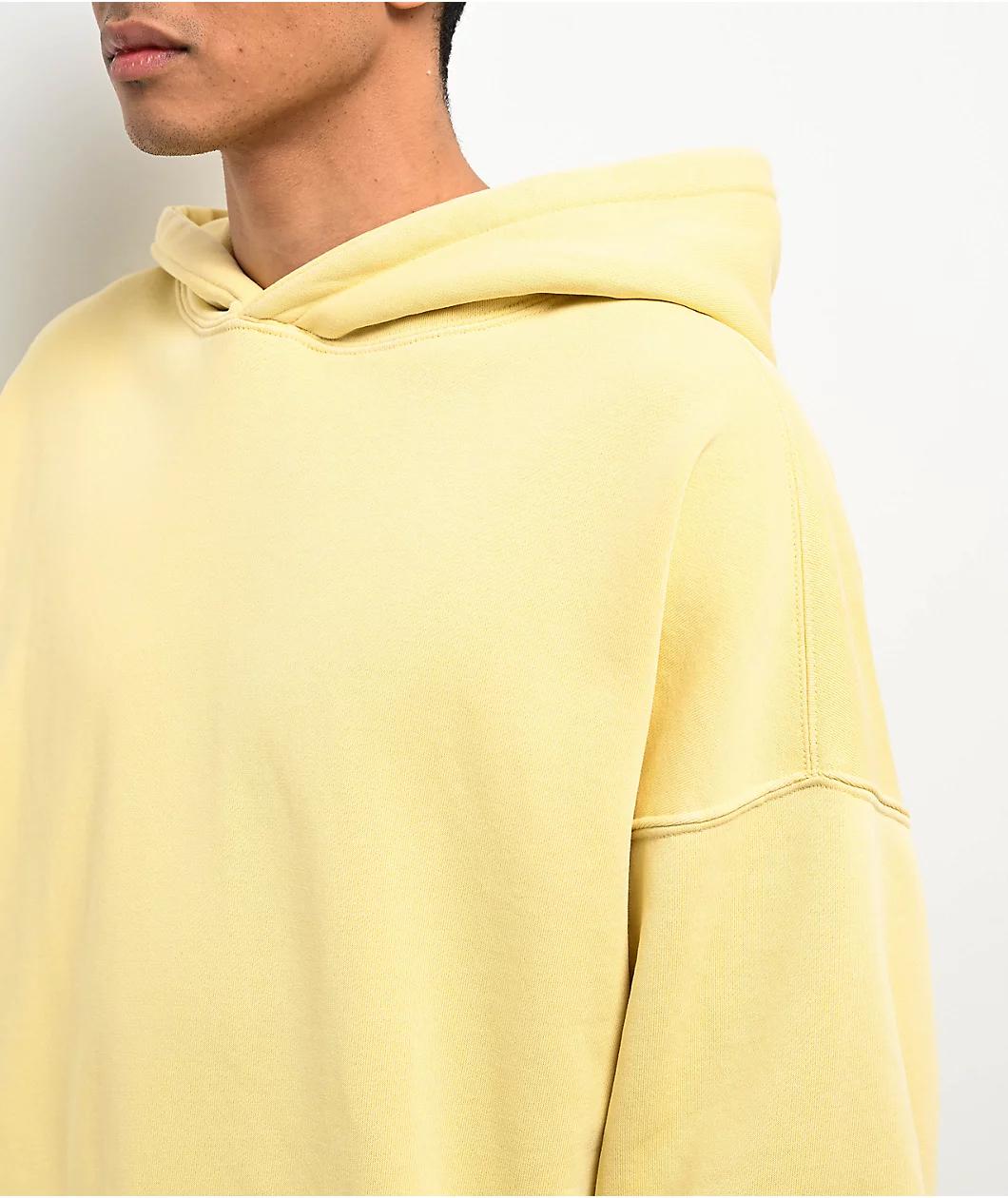 Ninth Hall Fundamentals Oversized Tan Boxy Hoodie Product Image