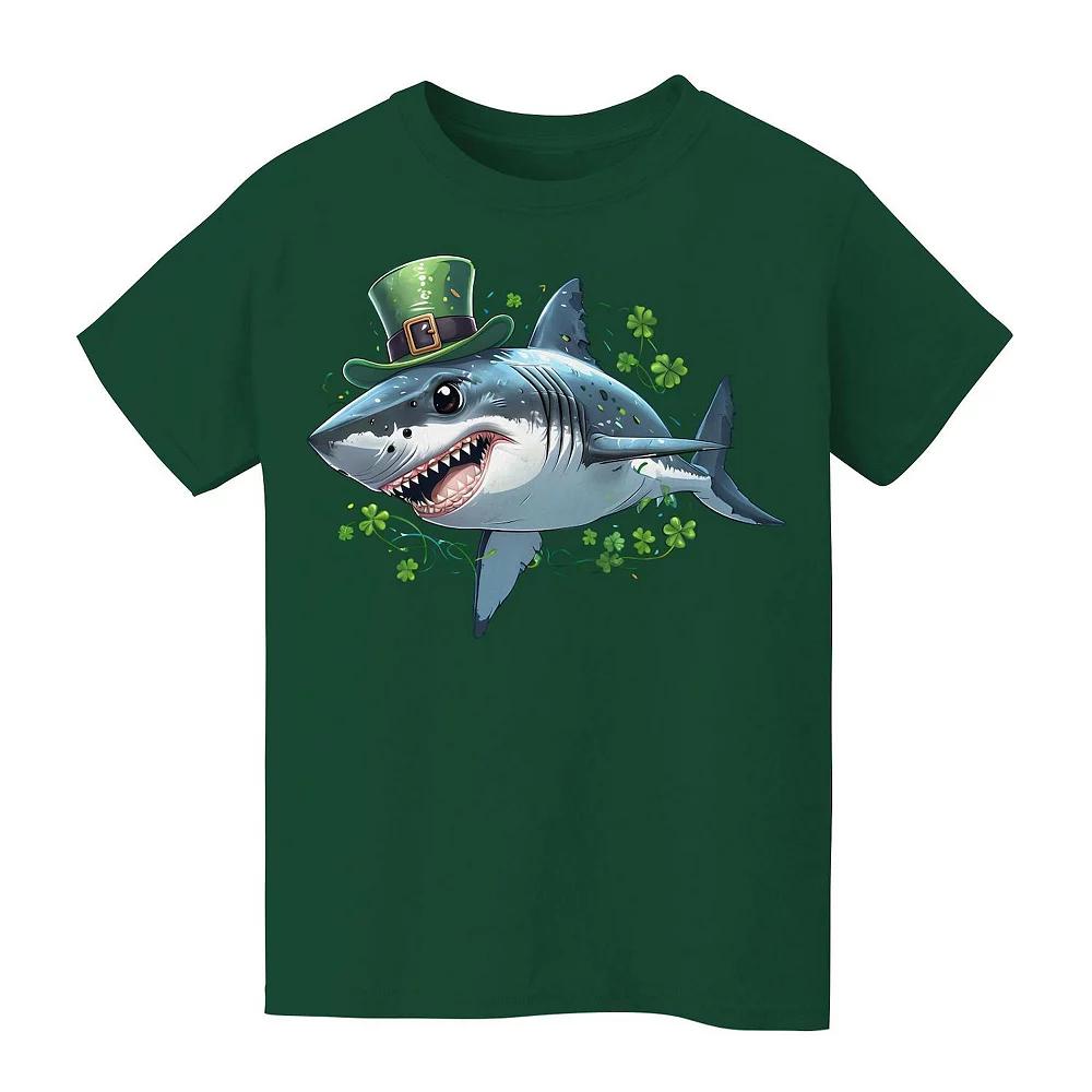 Kids 8-20 Grayson Threads Kids the Label Shark Hat St. Patrick's Day Graphic Tee, Kids Unisex,  Product Image