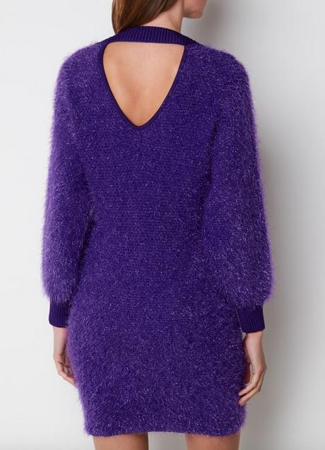 Hugo Boss C_Festalasa Purple Sweater Dress Product Image
