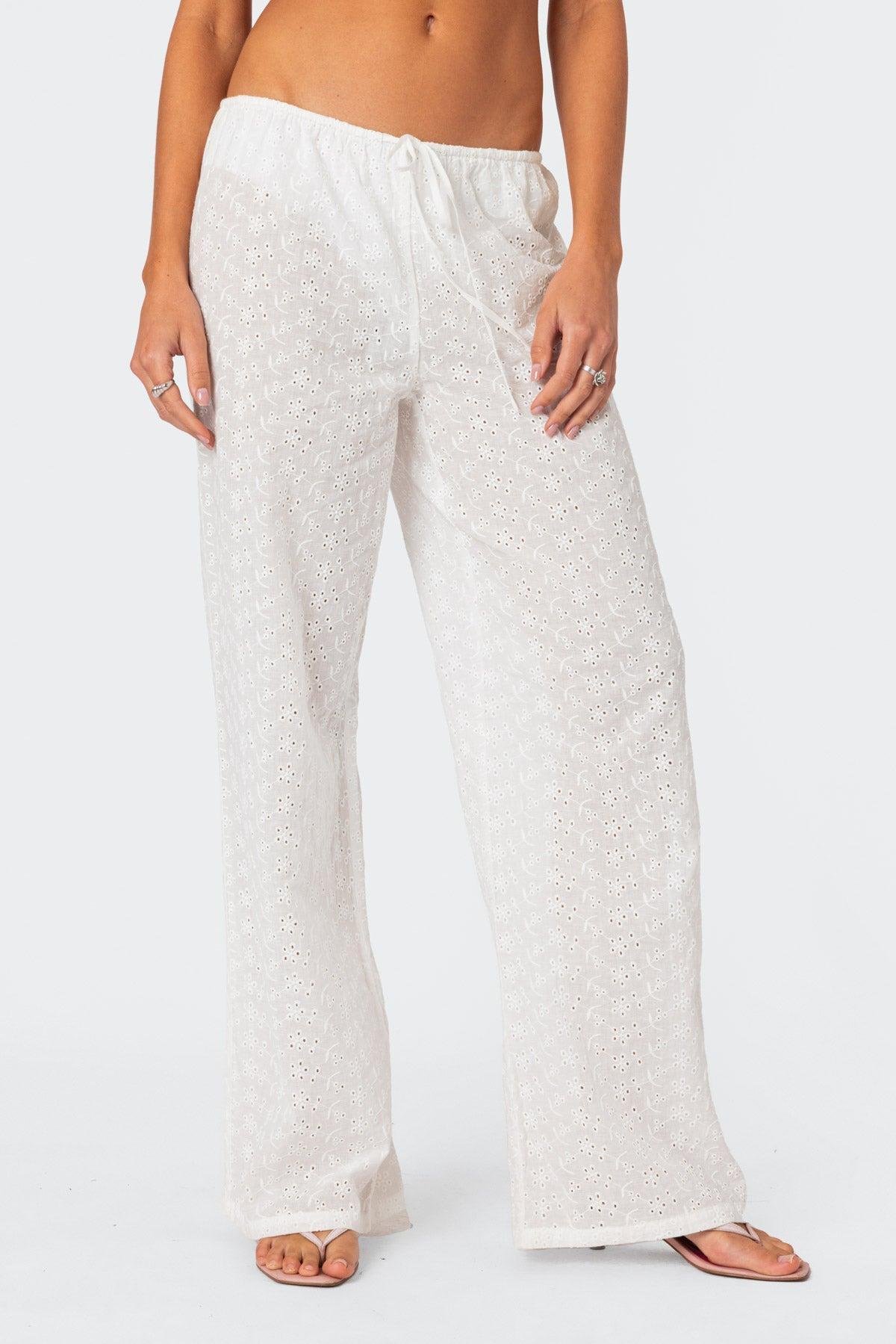 Miracle Cotton Lace Pants Product Image
