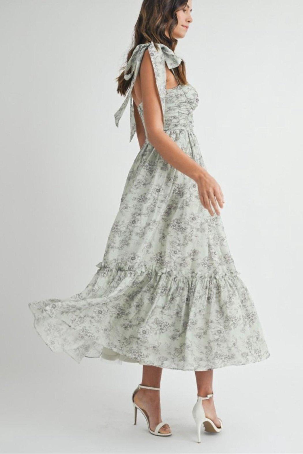 Floral Chiffon Dress Product Image