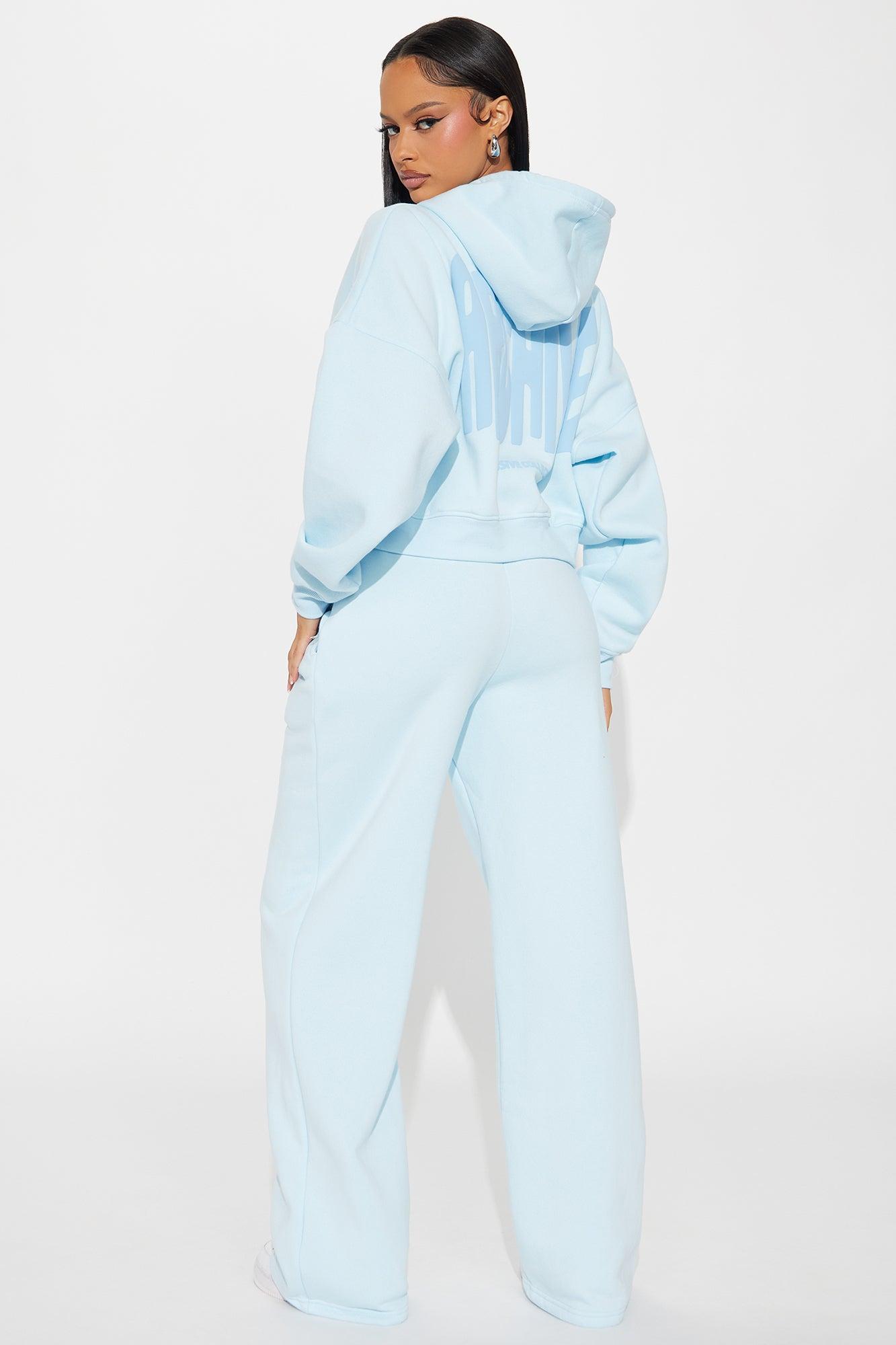 Archive Mode Fleece Pant Set - Light Blue Product Image