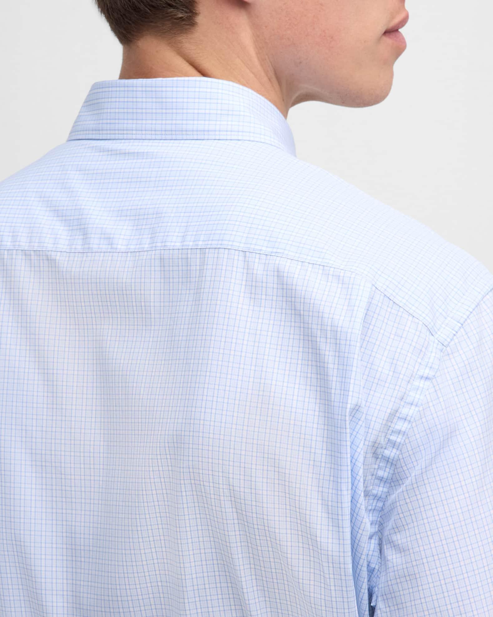 Men's Centoquaranta Cotton Check Sport Shirt Product Image