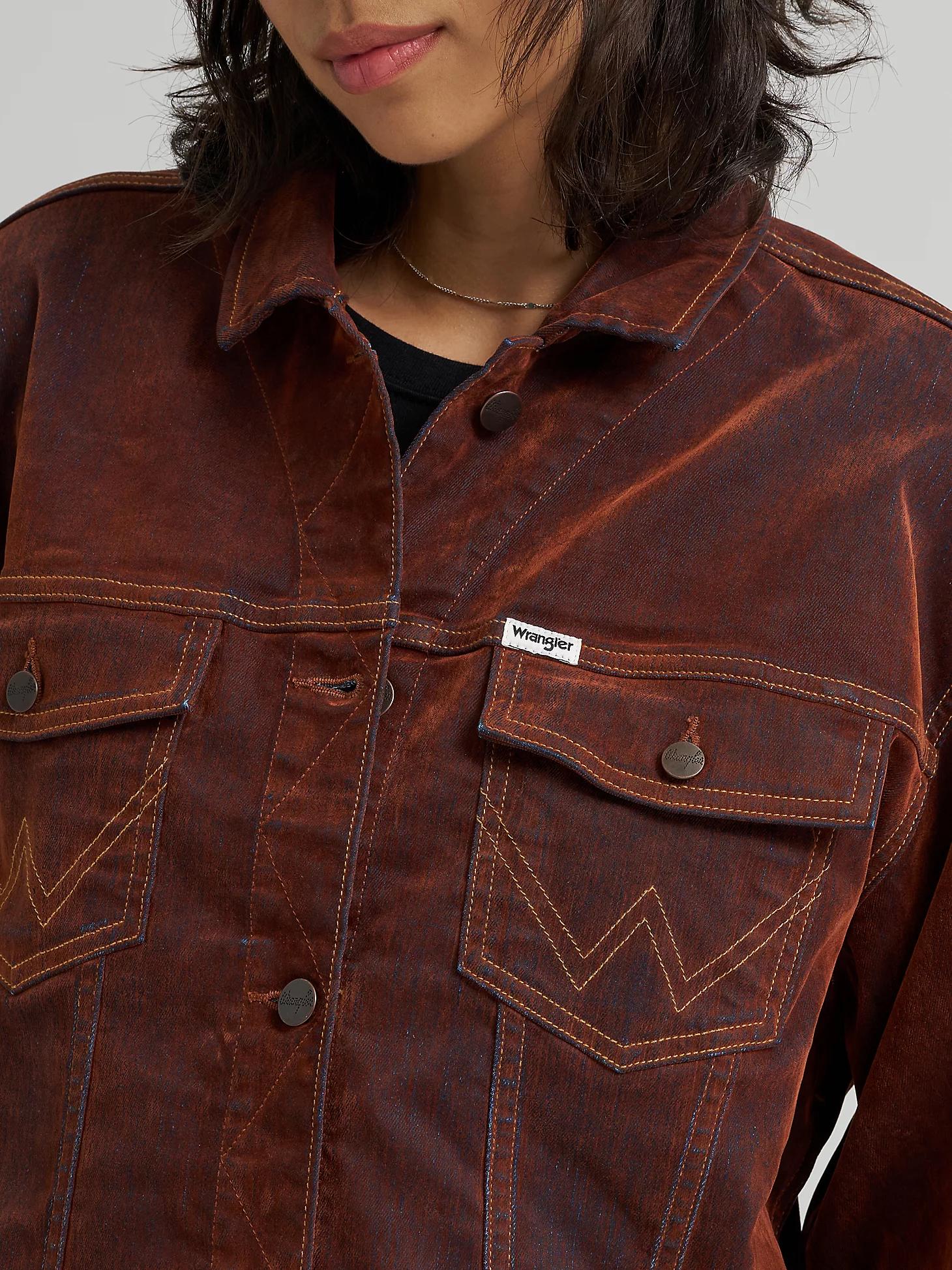 Women's Flocked Easy Fit Jacket in Cinnamon Chill Product Image