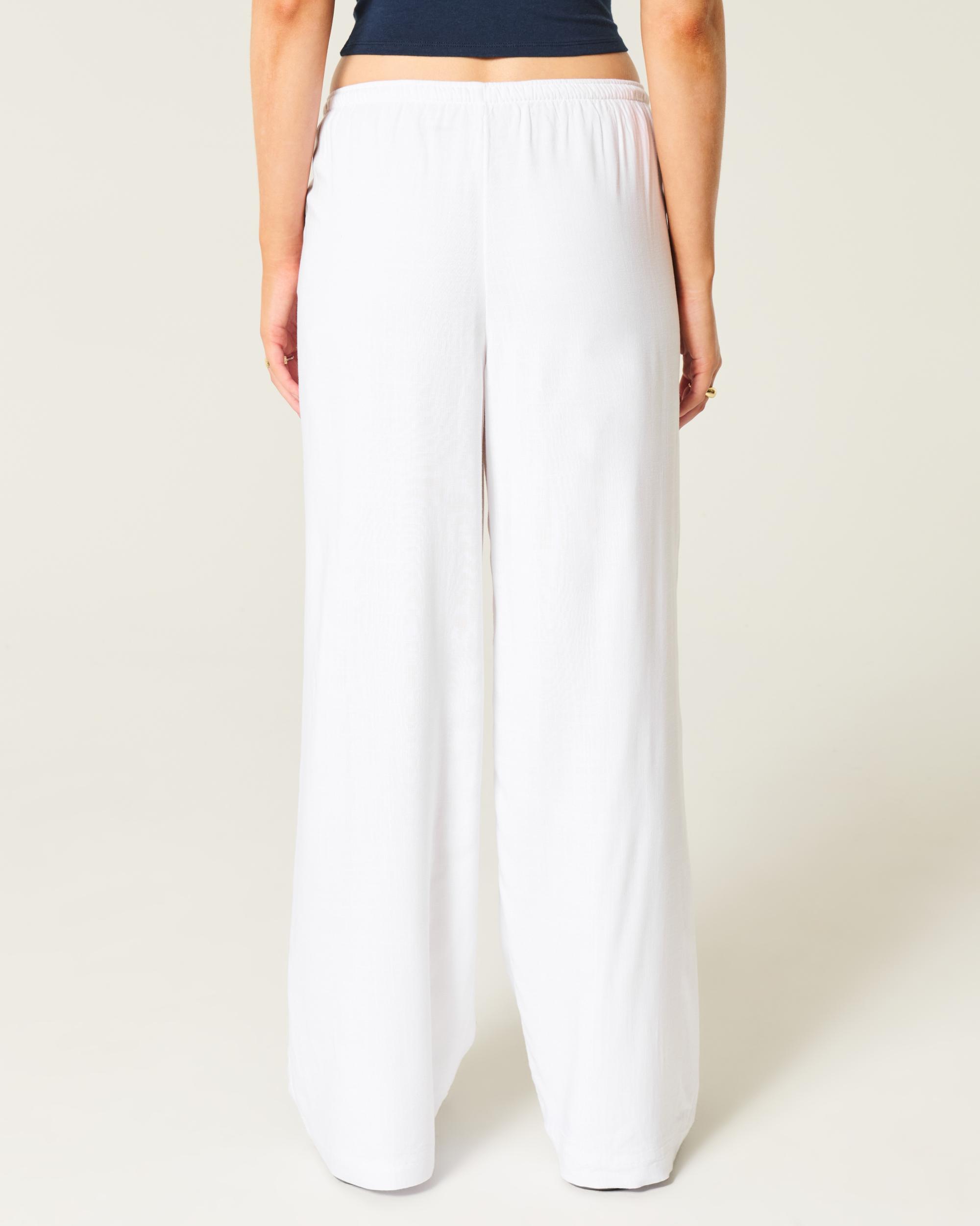Low-Rise Baggy Pull-On Pants Product Image