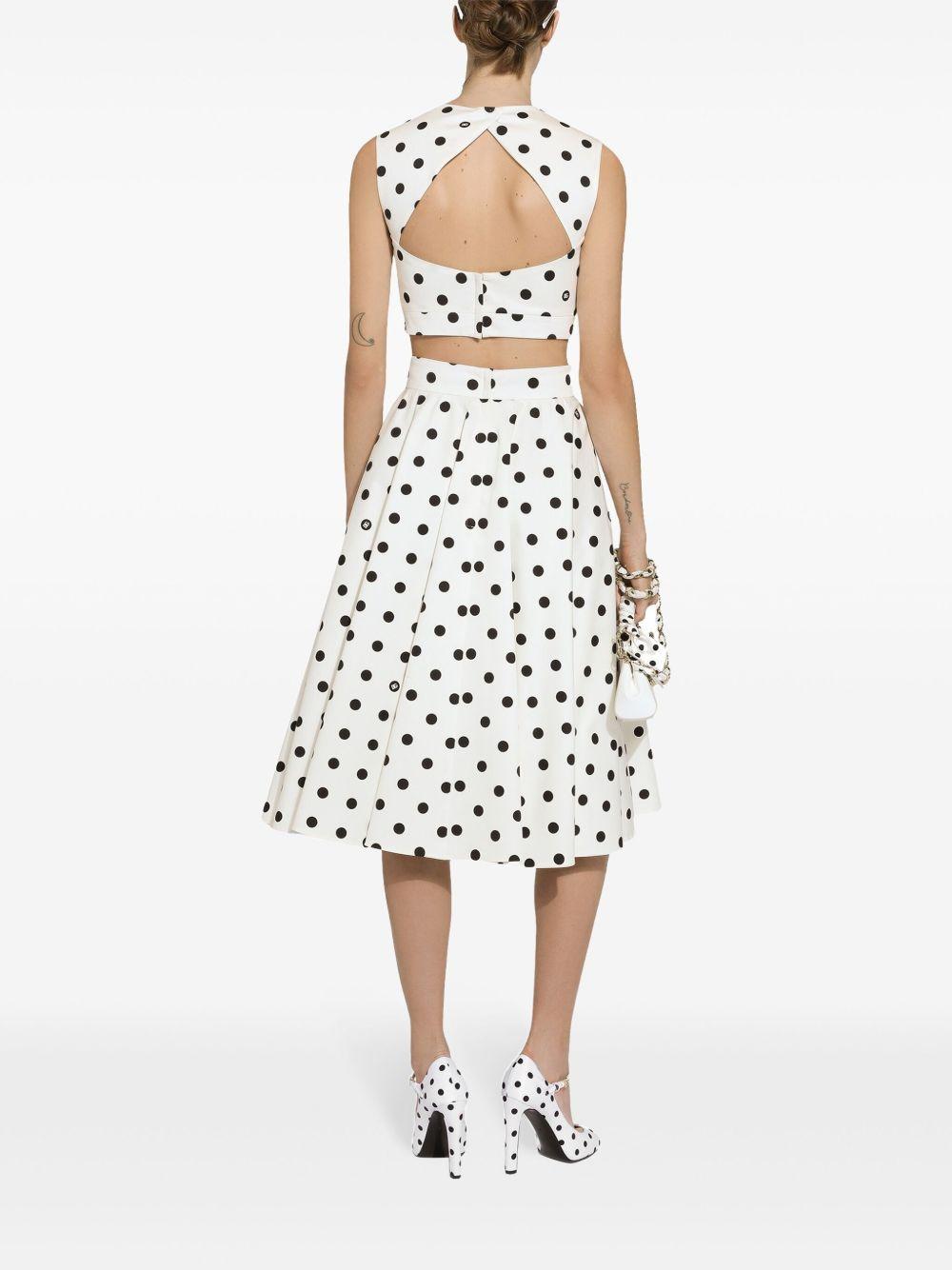 polka-dot corset top Product Image
