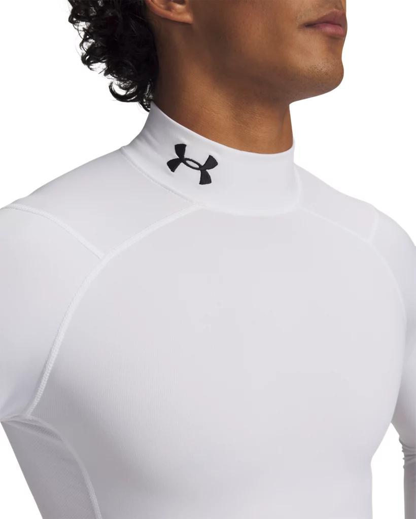 Under Armour Mens Under Armour CG Armour Comp Mock - Mens White/Black Product Image