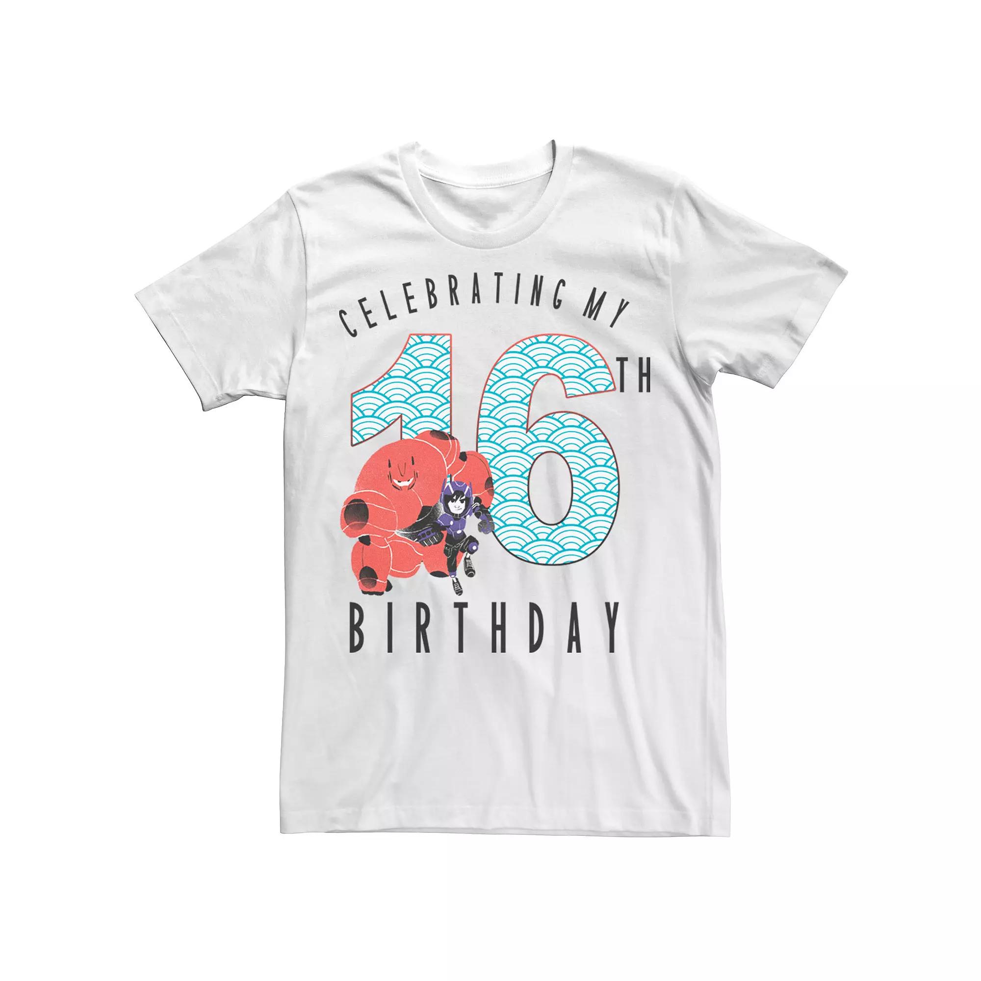 Disney's Big Hero 6 Baymax Hiro 16th Birthday Men's Tee,  Product Image