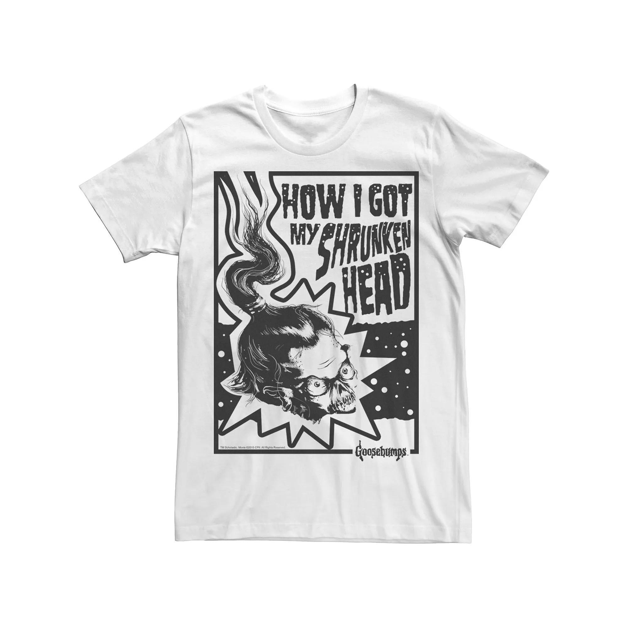 Men's Goosebumps How I Got My Shrunken Head Cover Poster Tee,  Product Image