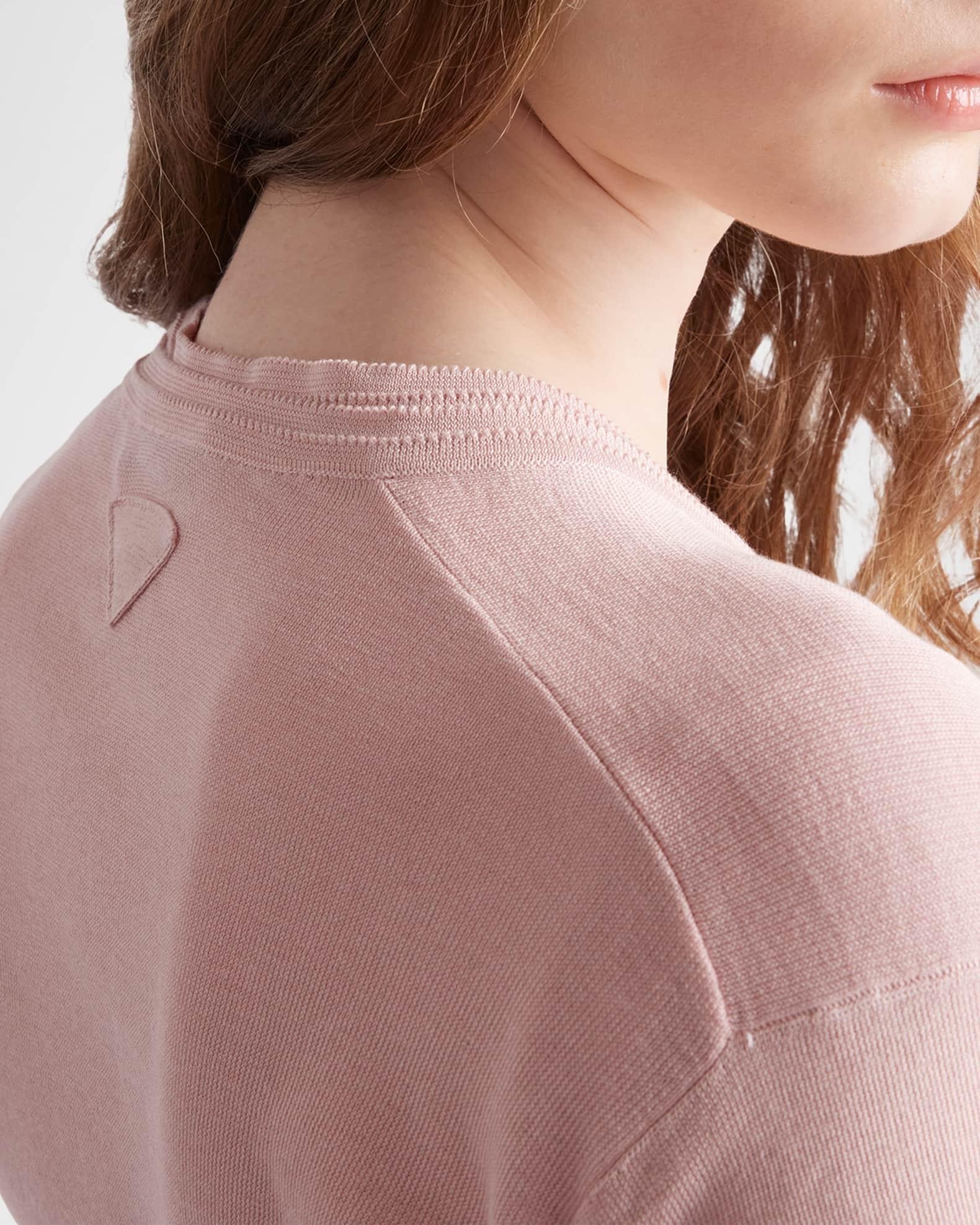 Cotton And Silk Knit Cardigan Product Image