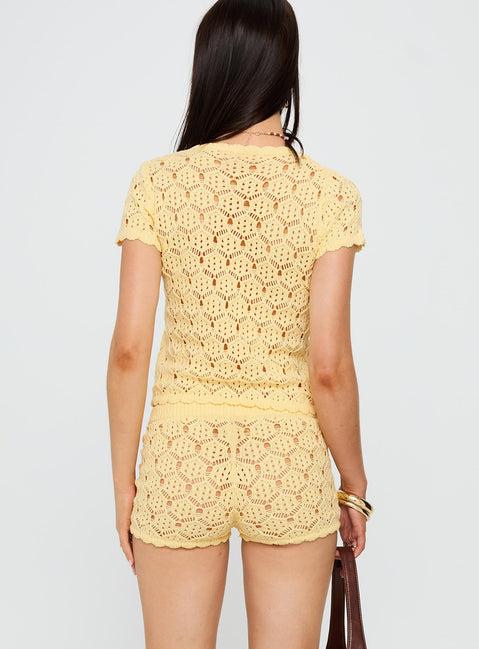 Sun Still Shines Crochet Set Yellow Product Image