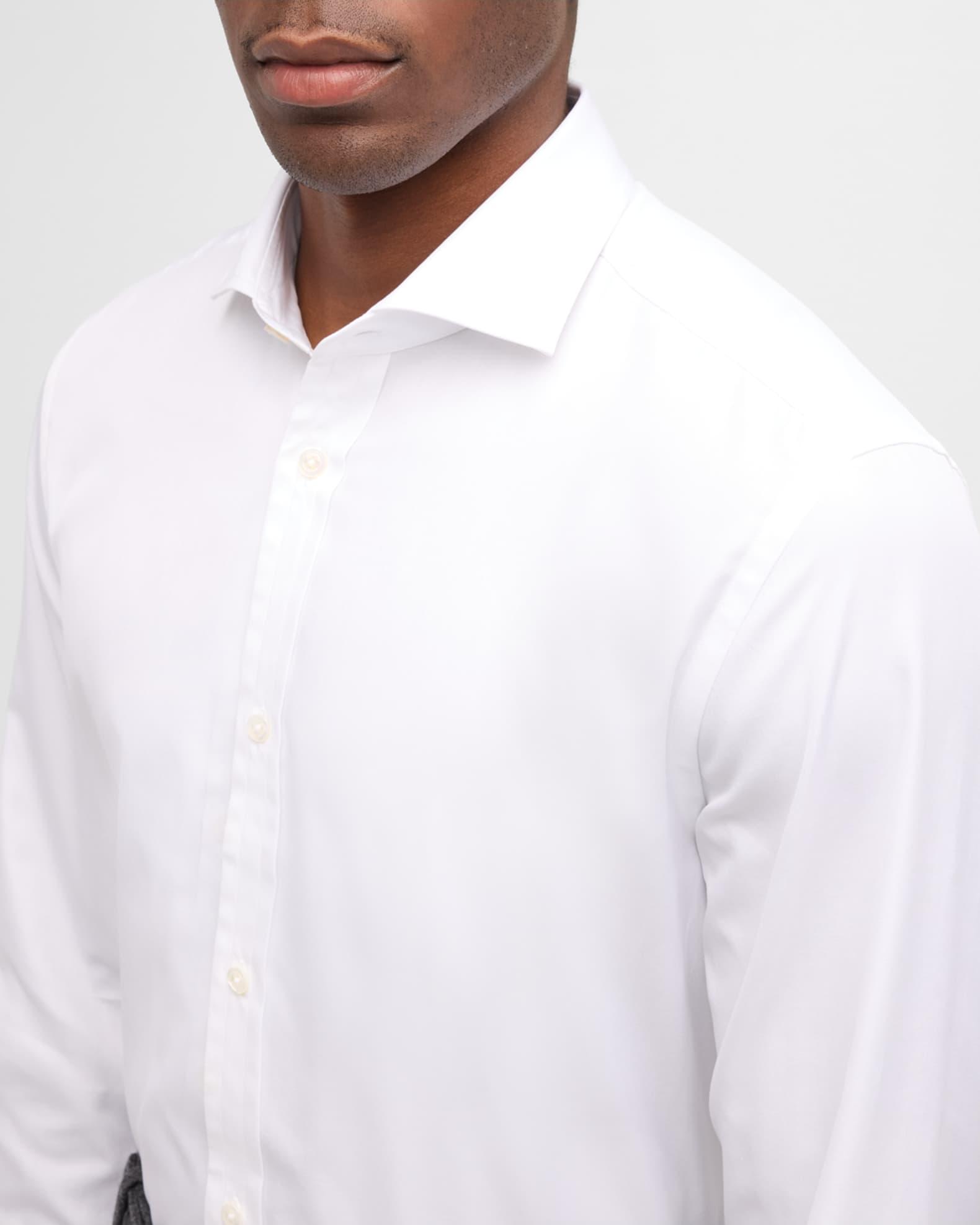 Men's Cotton Twill Spread-Collar Sport Shirt Product Image