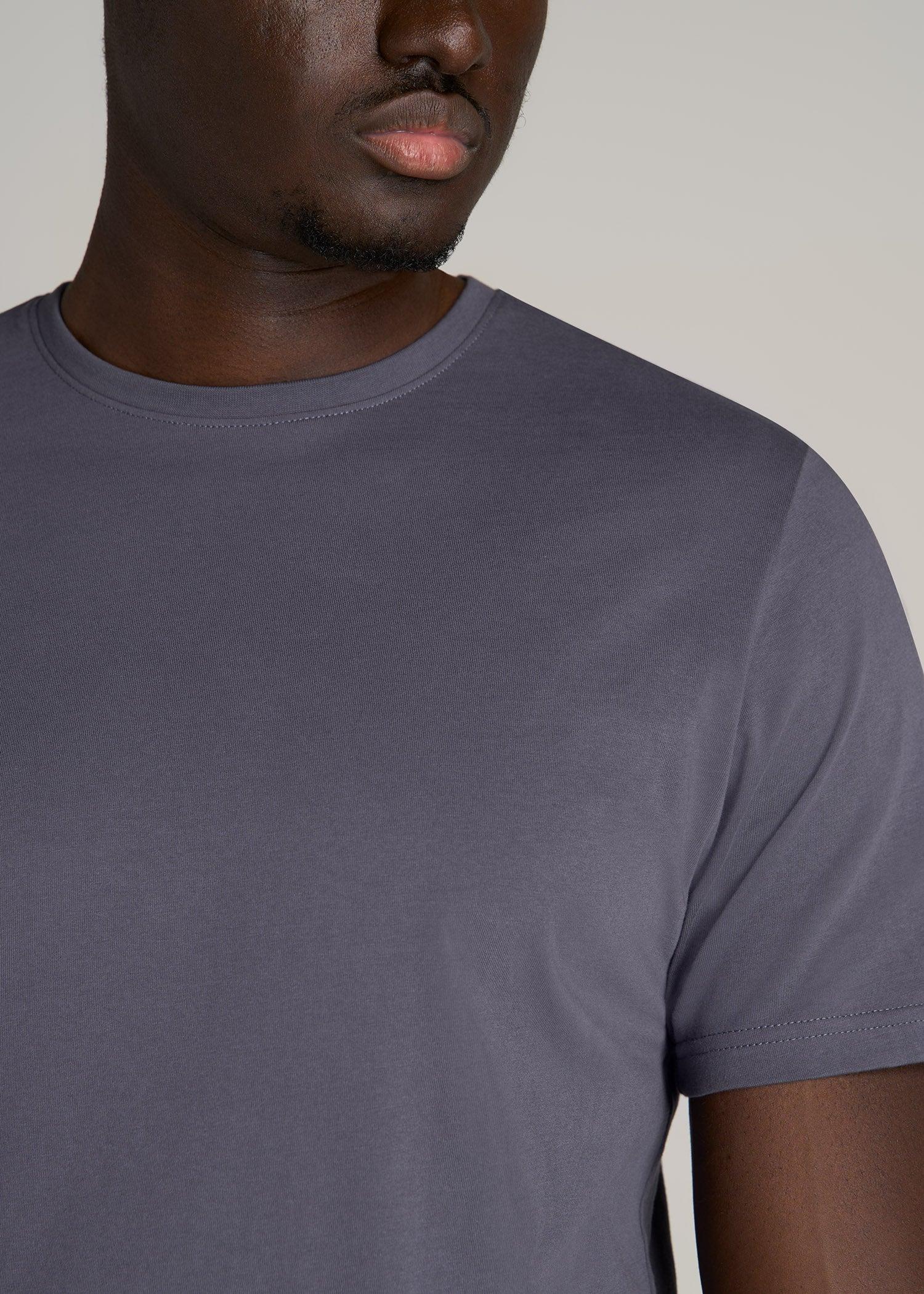 The Everyday Regular Fit Crewneck T-Shirt for Tall Men in Grey Blue Male Product Image