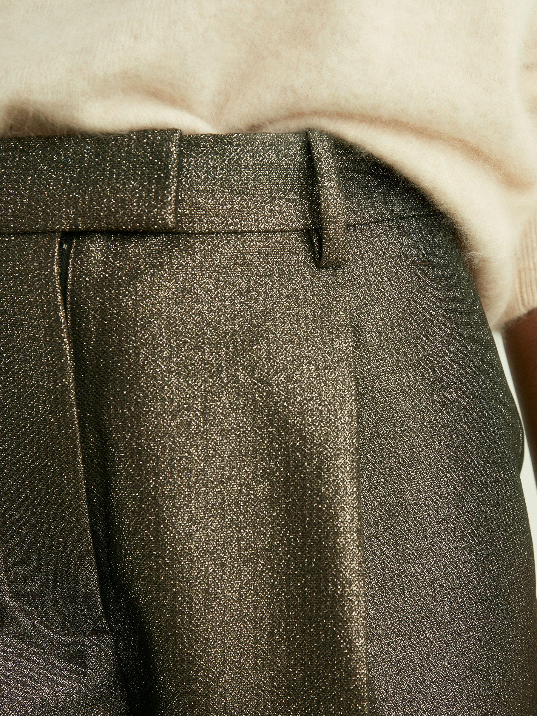 Sparkle Tapered Trousers in Dark Gold Product Image