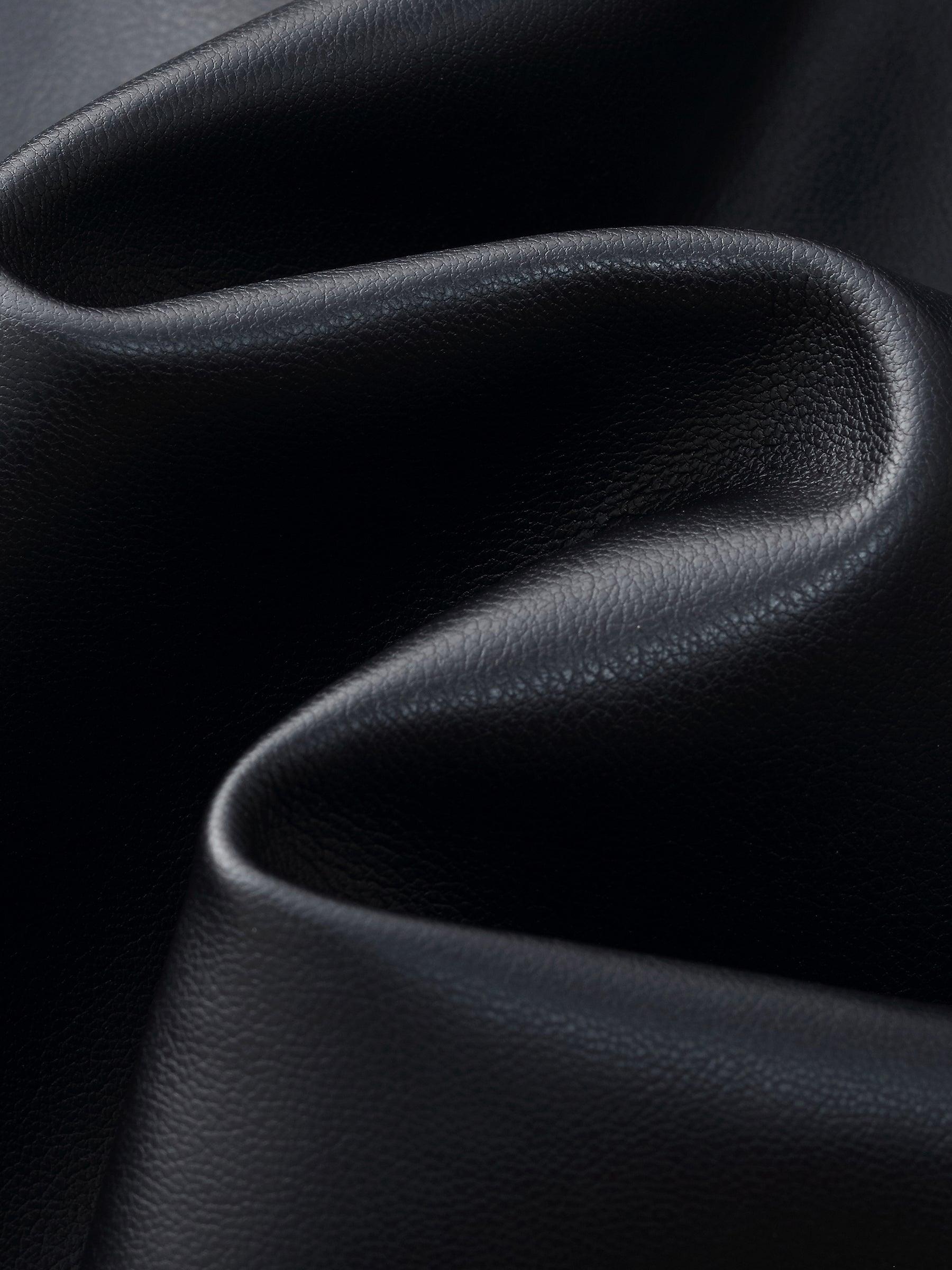 PU Leather Embroidered Trim Women Cropped Jacket Product Image