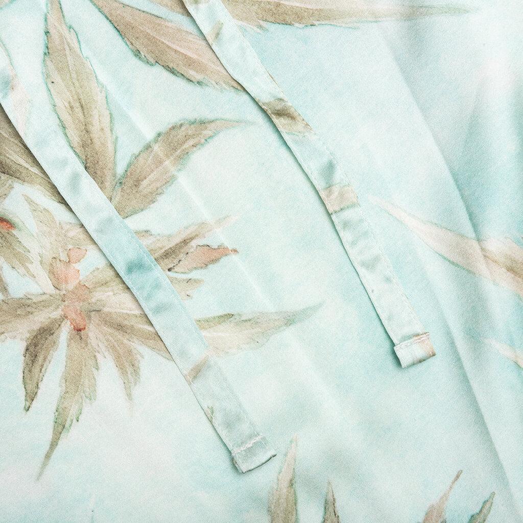 Hemp Leaves Silk Shorts - Hemp Print Male Product Image