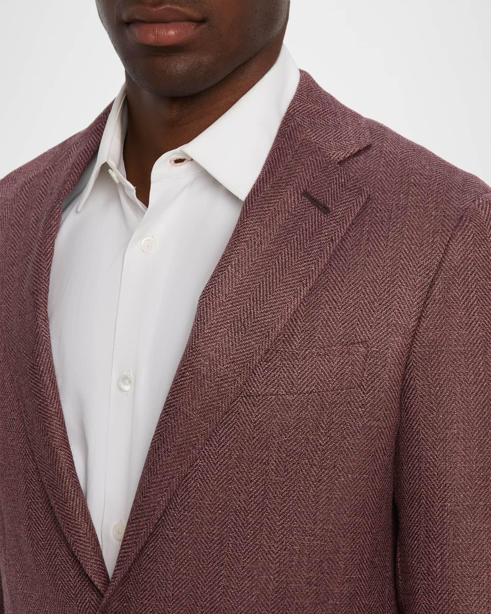 Men's Herringbone Notch Lapel Sport Coat Product Image