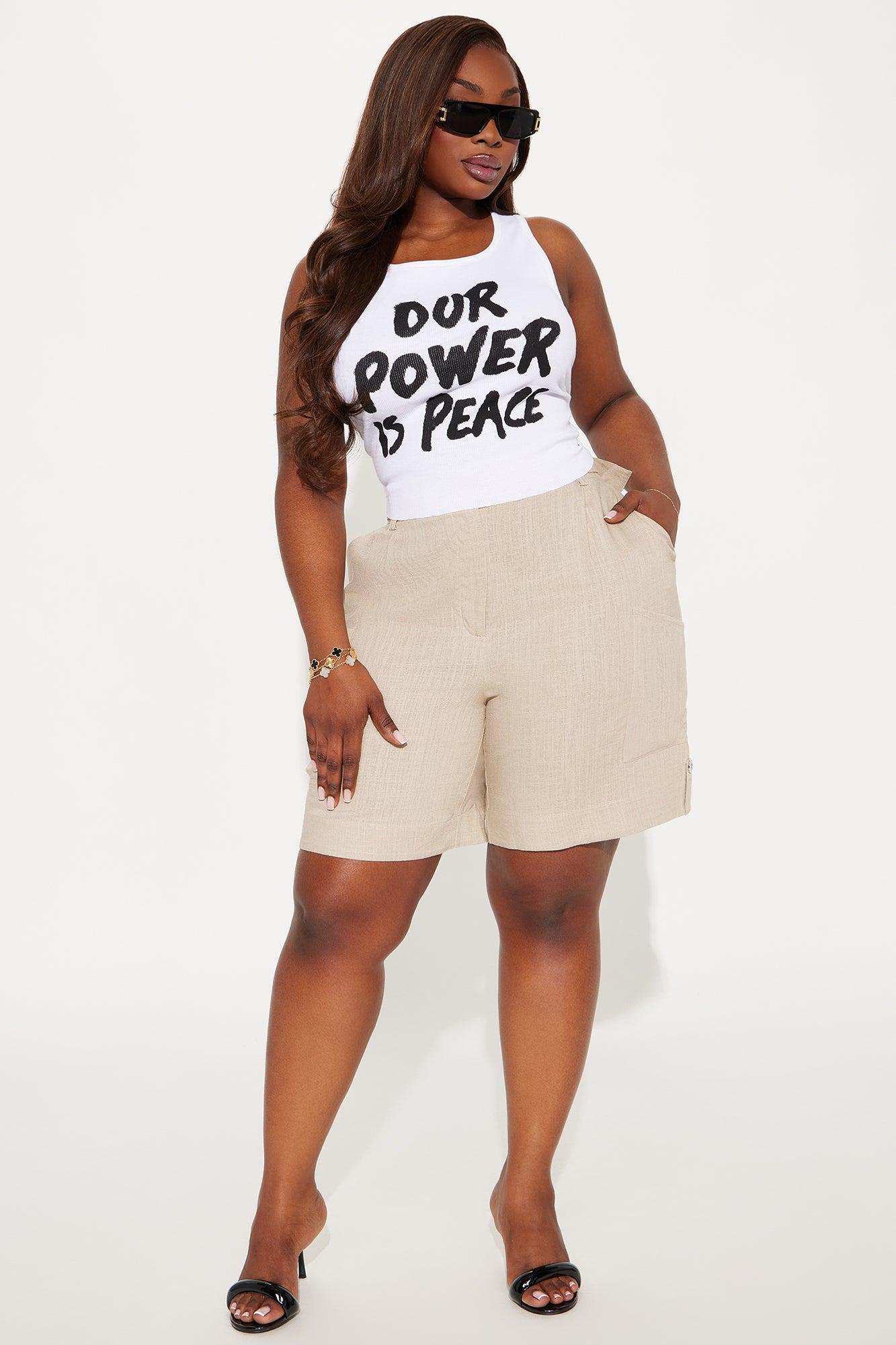 Take It Easy Linen Short - Tan Product Image