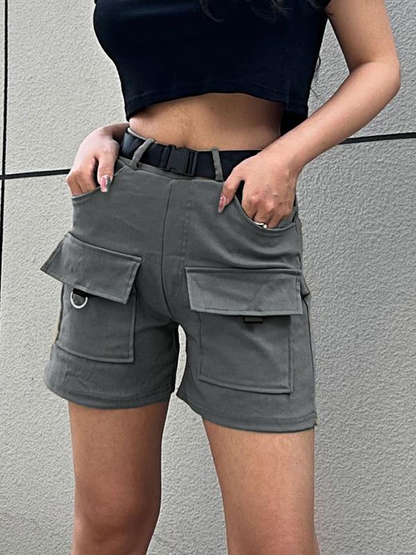 Multi Pocket High Rise Shorts Product Image