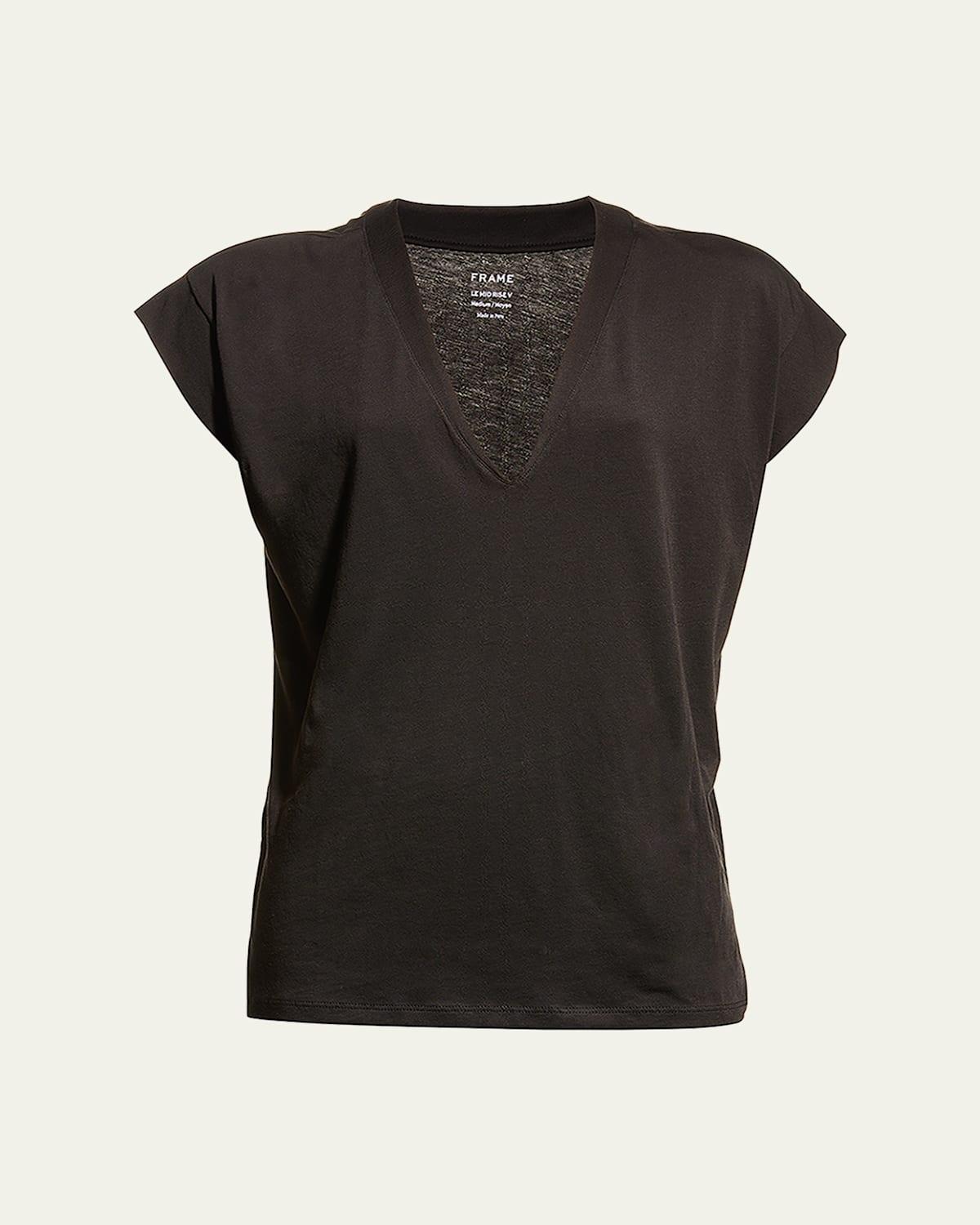 Womens Le Mid Rise V-Neck Tee Product Image