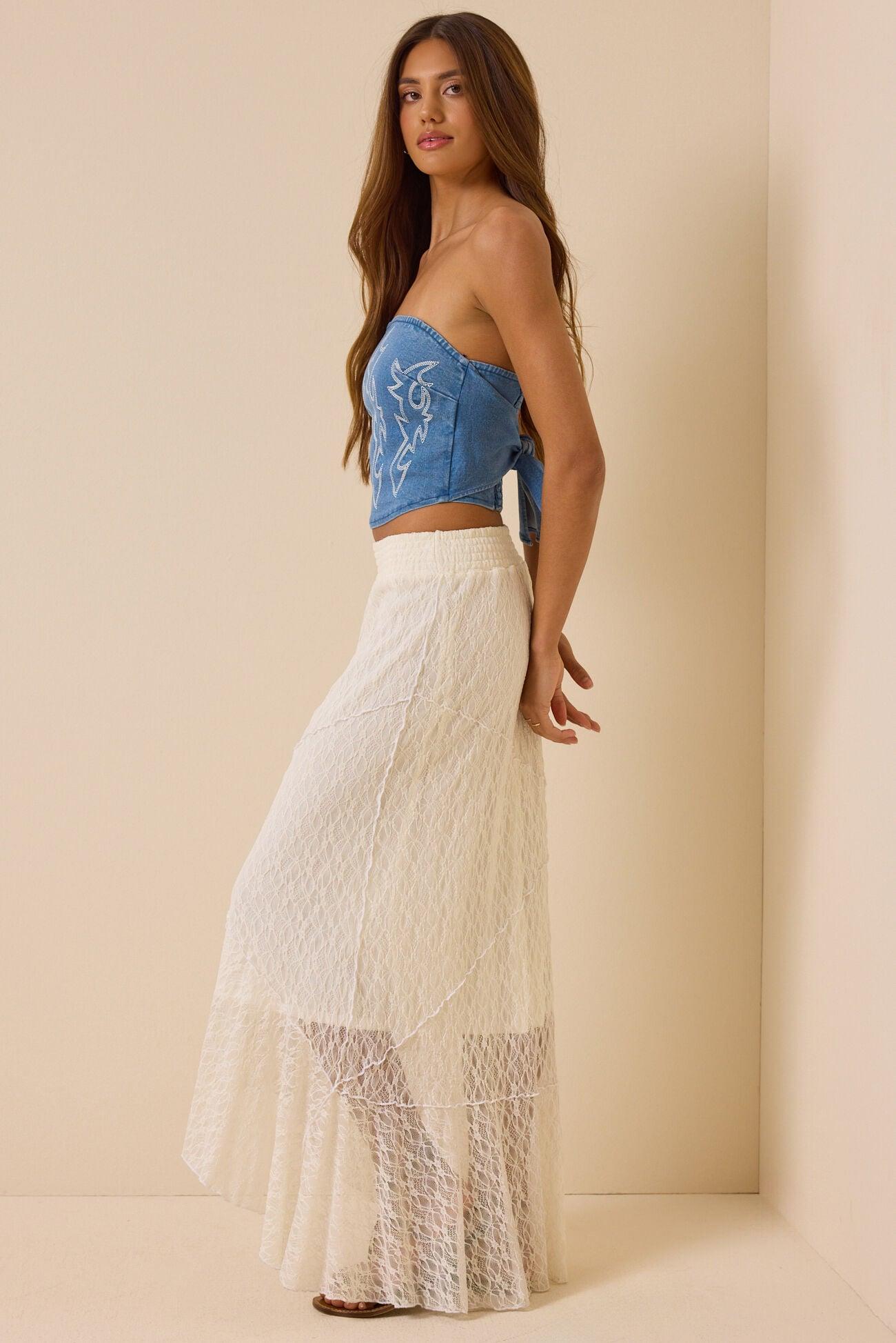 Mae Denim Tube Top Product Image