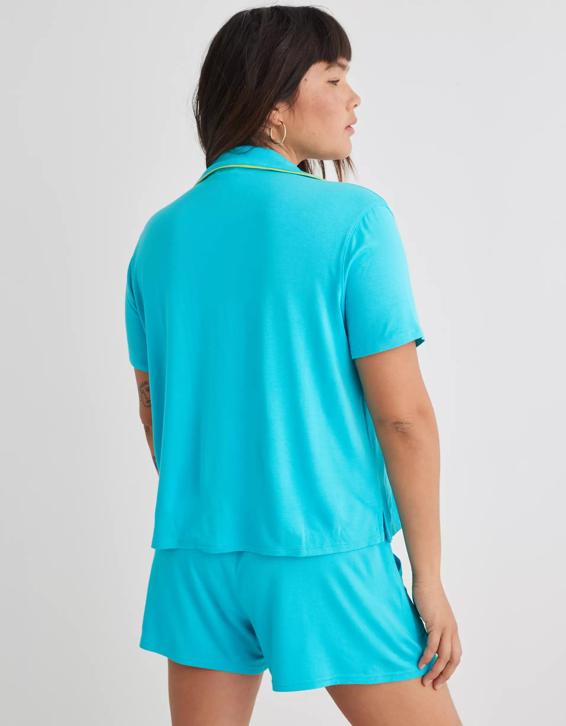 Aerie Real Soft® Short Sleeve Pajama Shirt Product Image