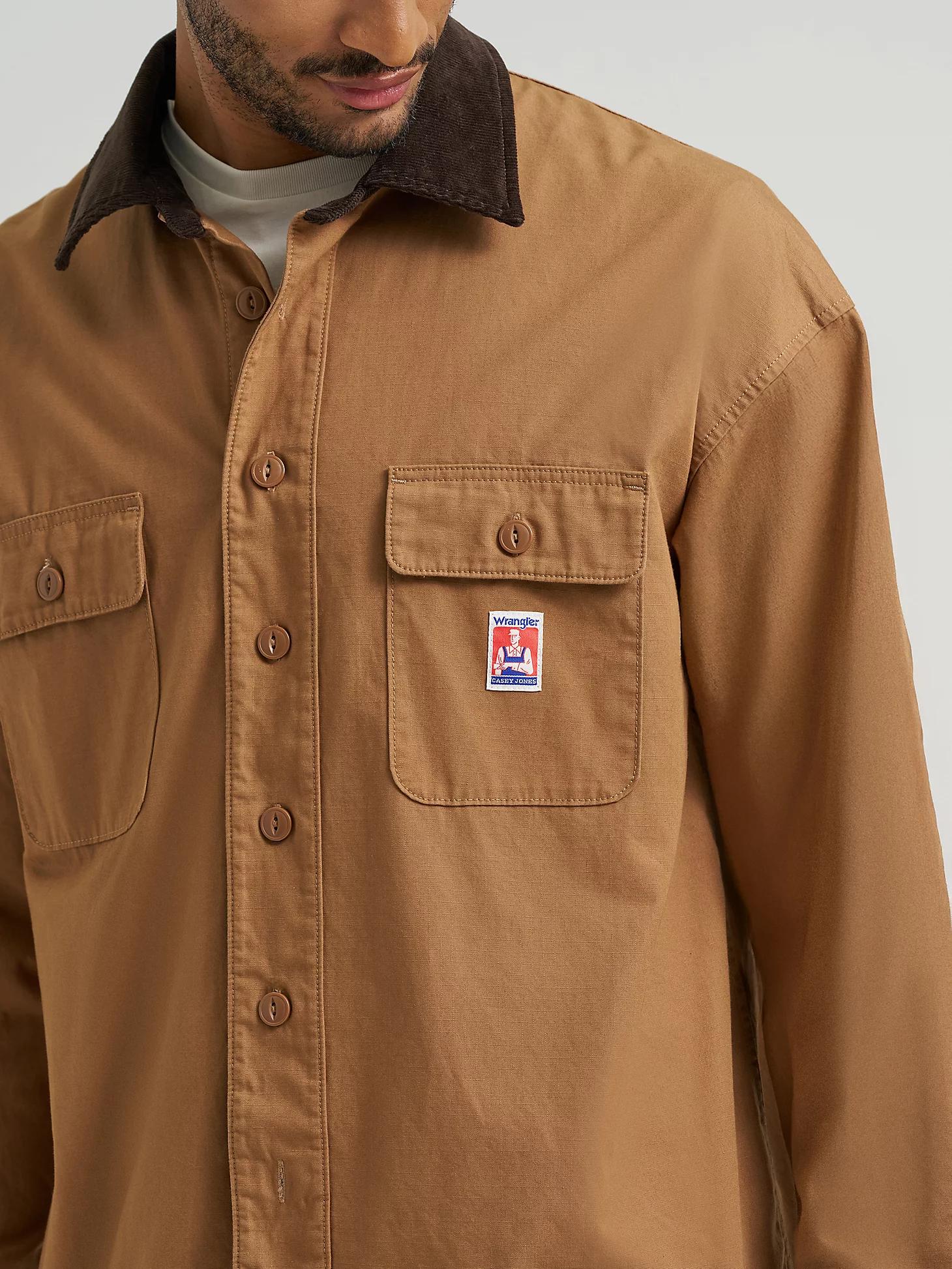 Men's Casey Jones Canvas Overshirt in Toasted Coconut Product Image