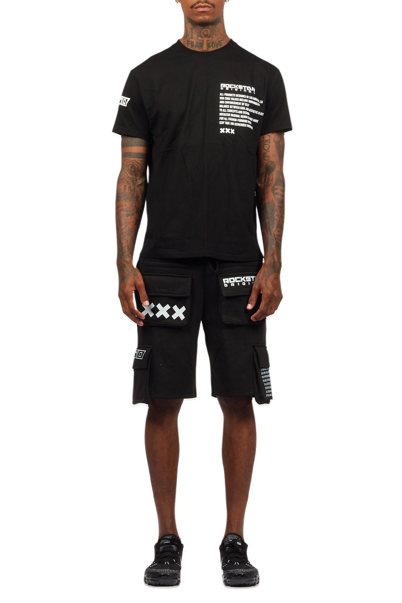 Jash Black/White Short Set Male Product Image