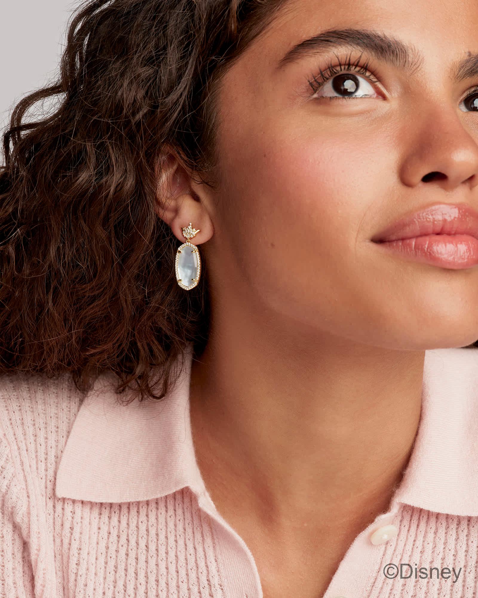 Disney | Kendra Scott Dana Princess Gold Drop Earrings Product Image