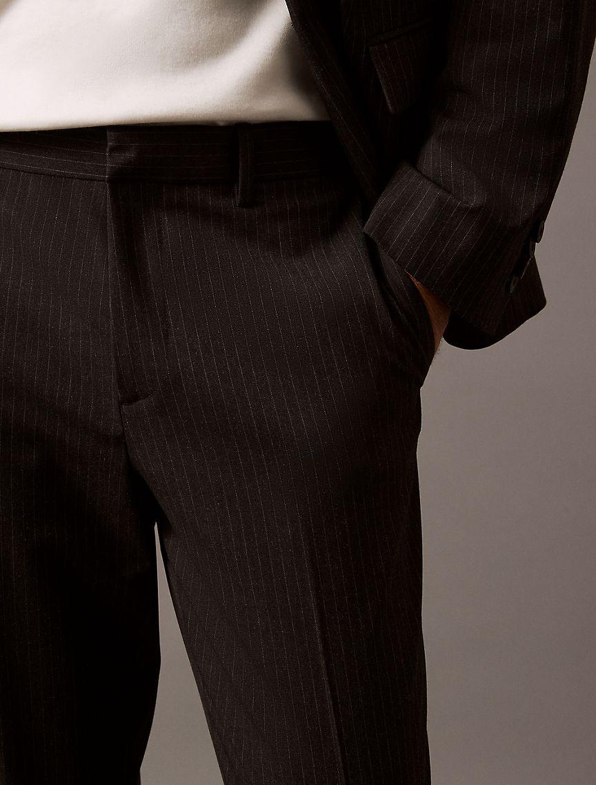 Refined Stretch Pinstripe Slim Trouser Product Image