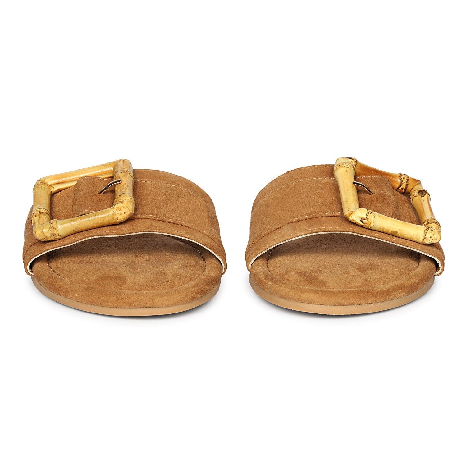 Amsterdam Suede - Cognac Sandals Product Image