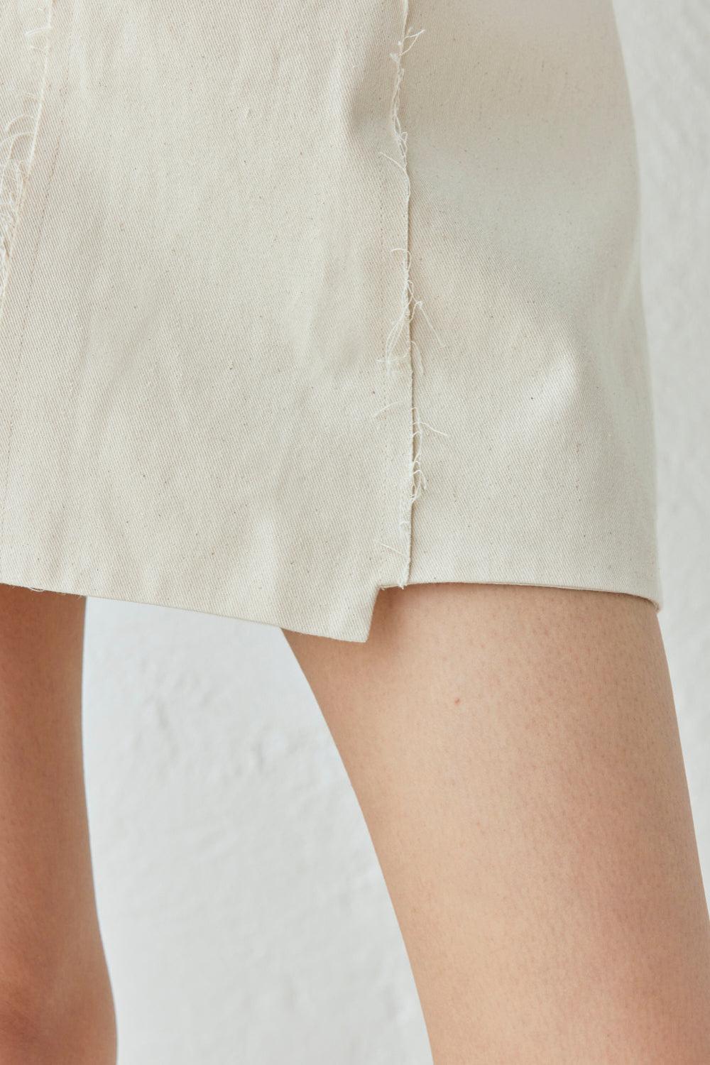Callie Mini Skirt Oat Product Image