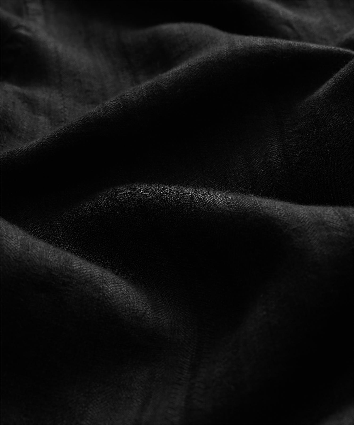 Textured Cropped Sea Soft Irish Linen Camp Collar Shirt Product Image