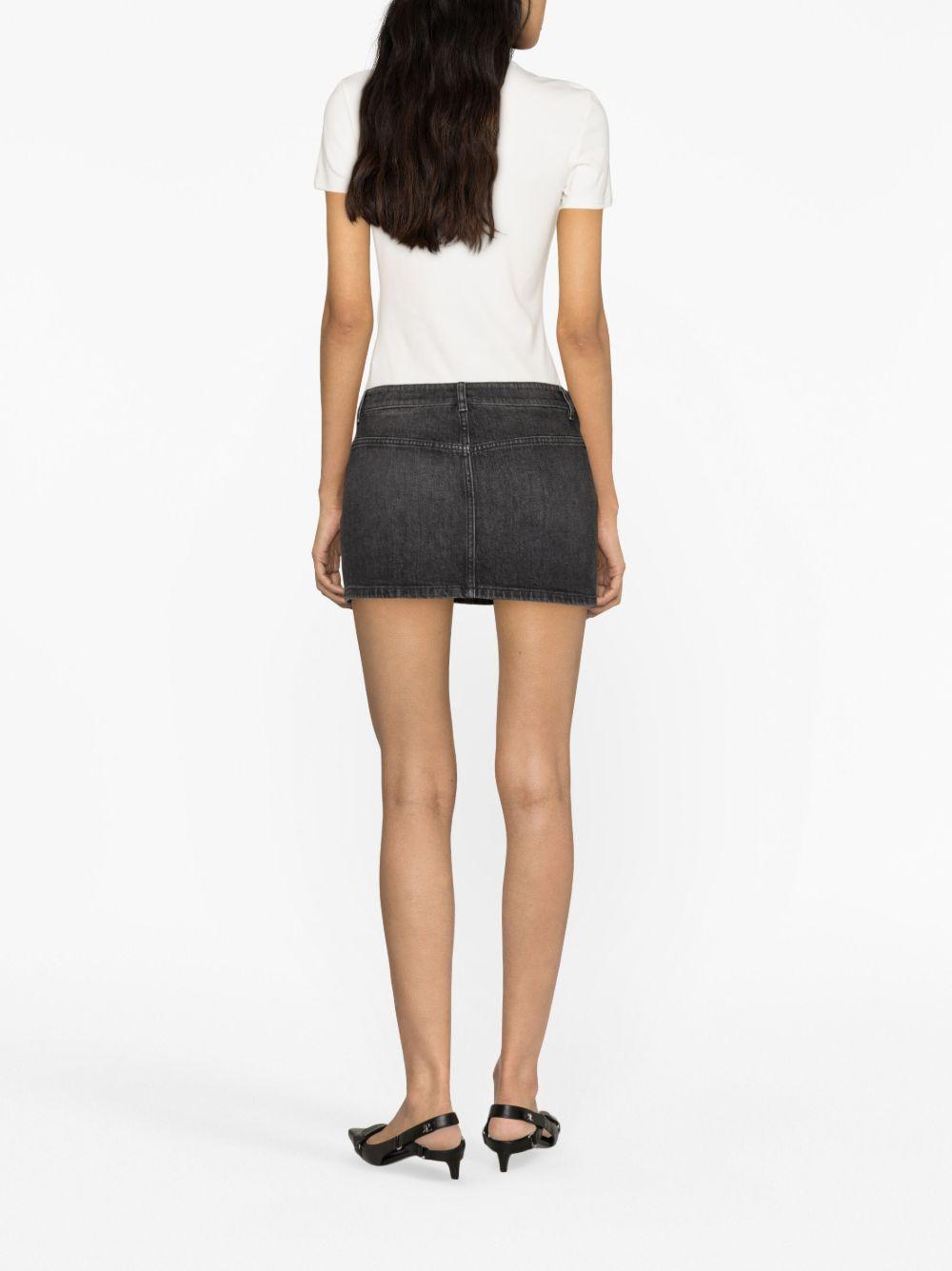 De-Ron S2 low-rise denim miniskirt Product Image