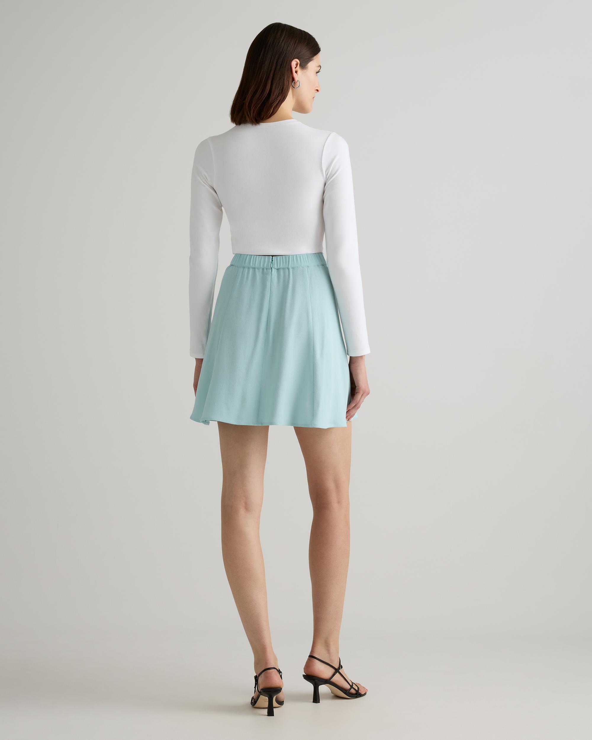 Quince | Women's Lightweight Crepe A-Line Mini Skirt Size XL, Viscose Product Image