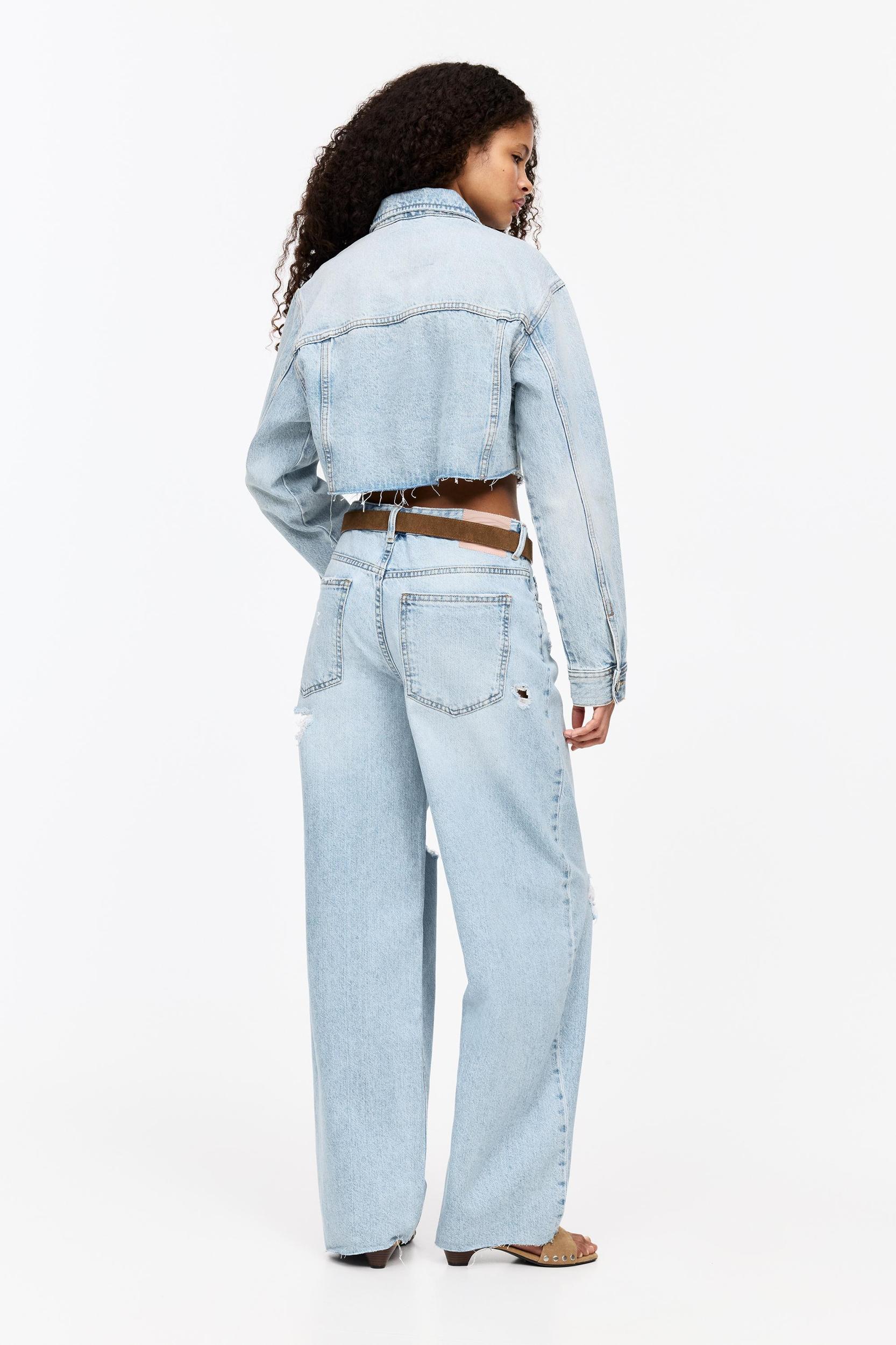 Cropped denim jacket Product Image