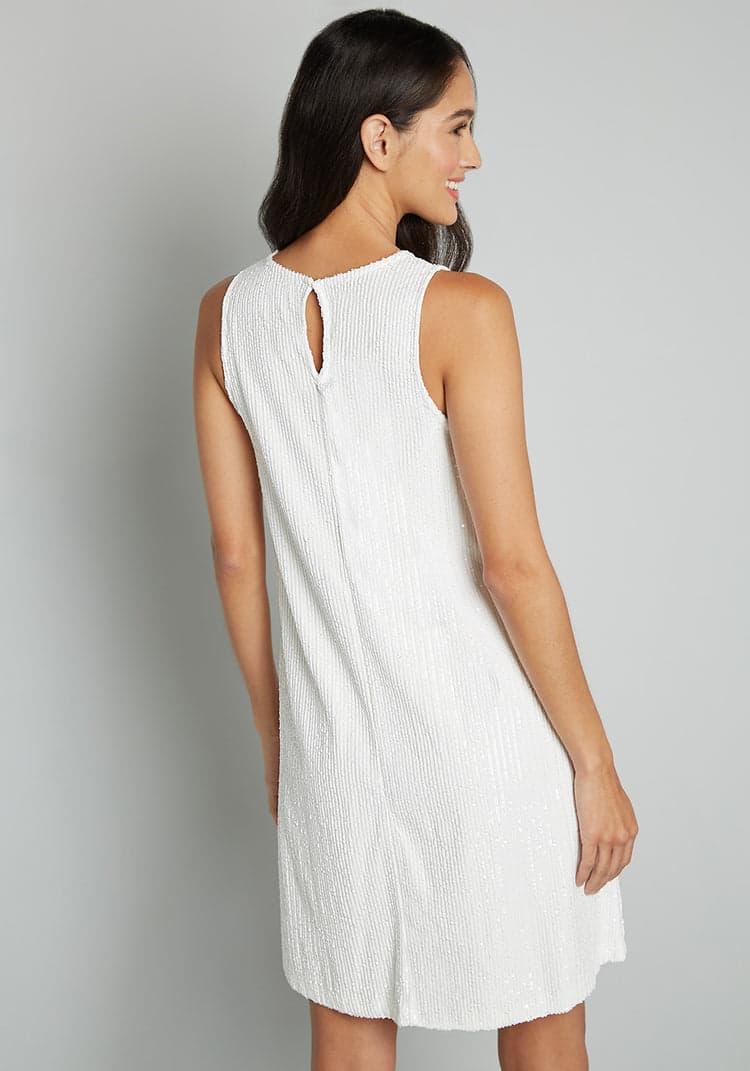 Shine and Dine Sequin Shift Dress Product Image