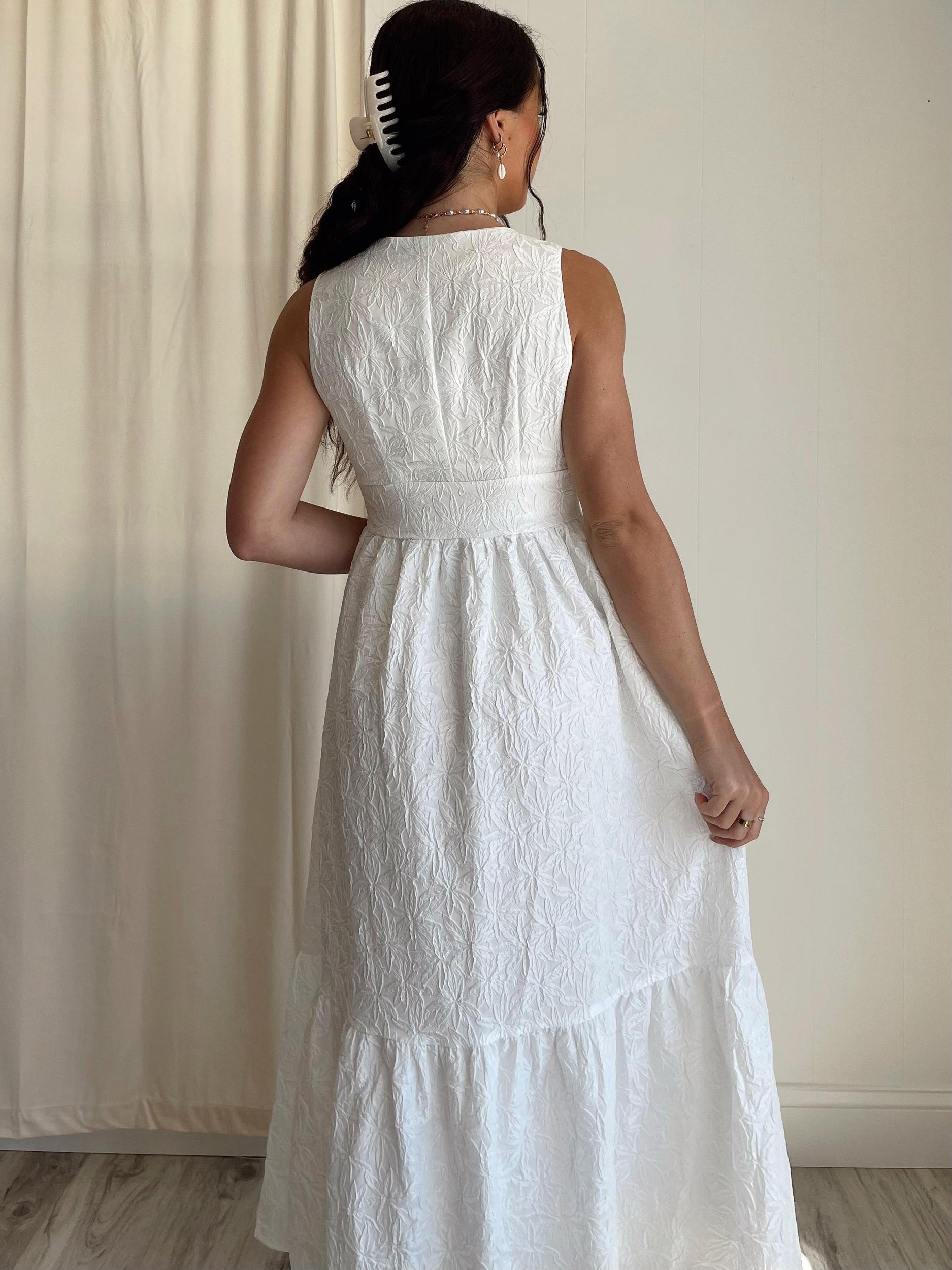 En Saison | Corsica White Maxi Dress FINAL SALE Product Image