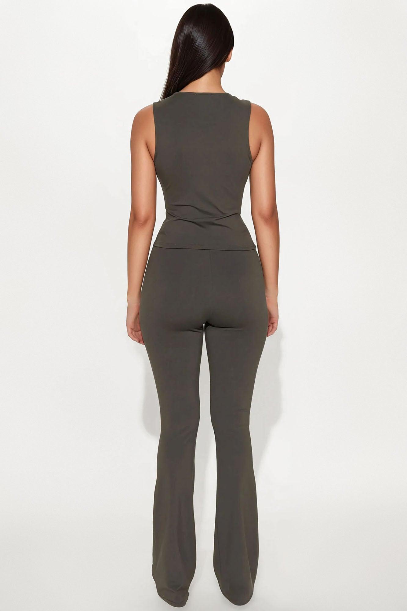 Dance With Me Tonight Pant Set - Olive Female Product Image