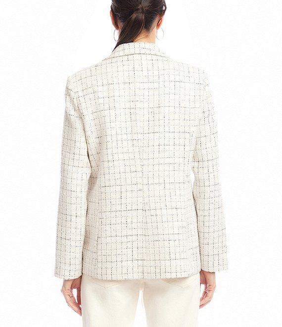 Karen Kane Tweed Notch Collar Patch Pocket Blazer Product Image