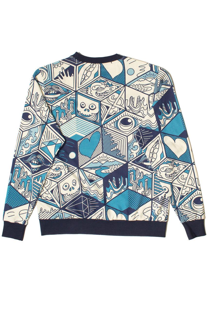 Geometric Pop Art Graphic Sweatshirt Product Image