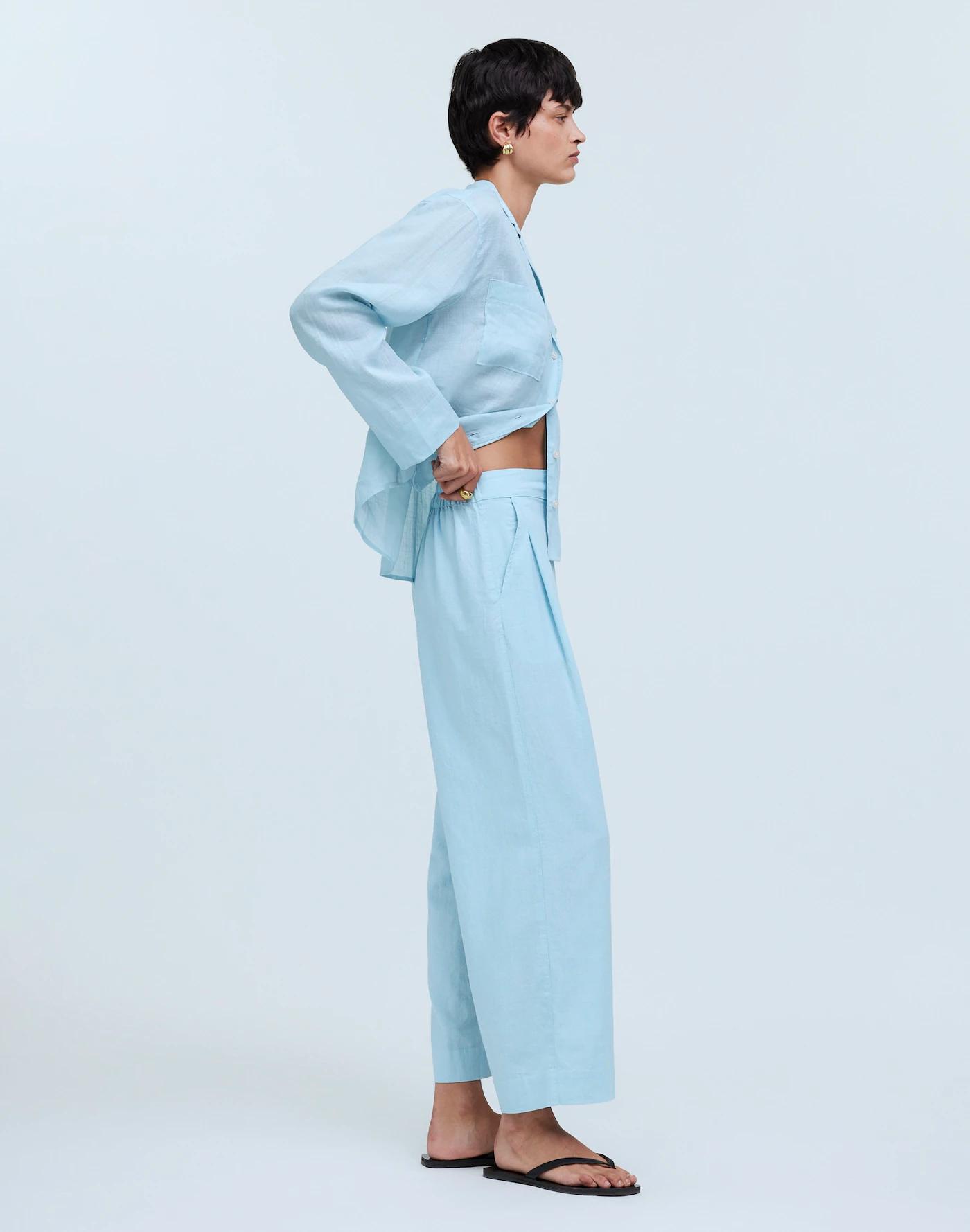 Pull-On Straight Crop Pant Product Image