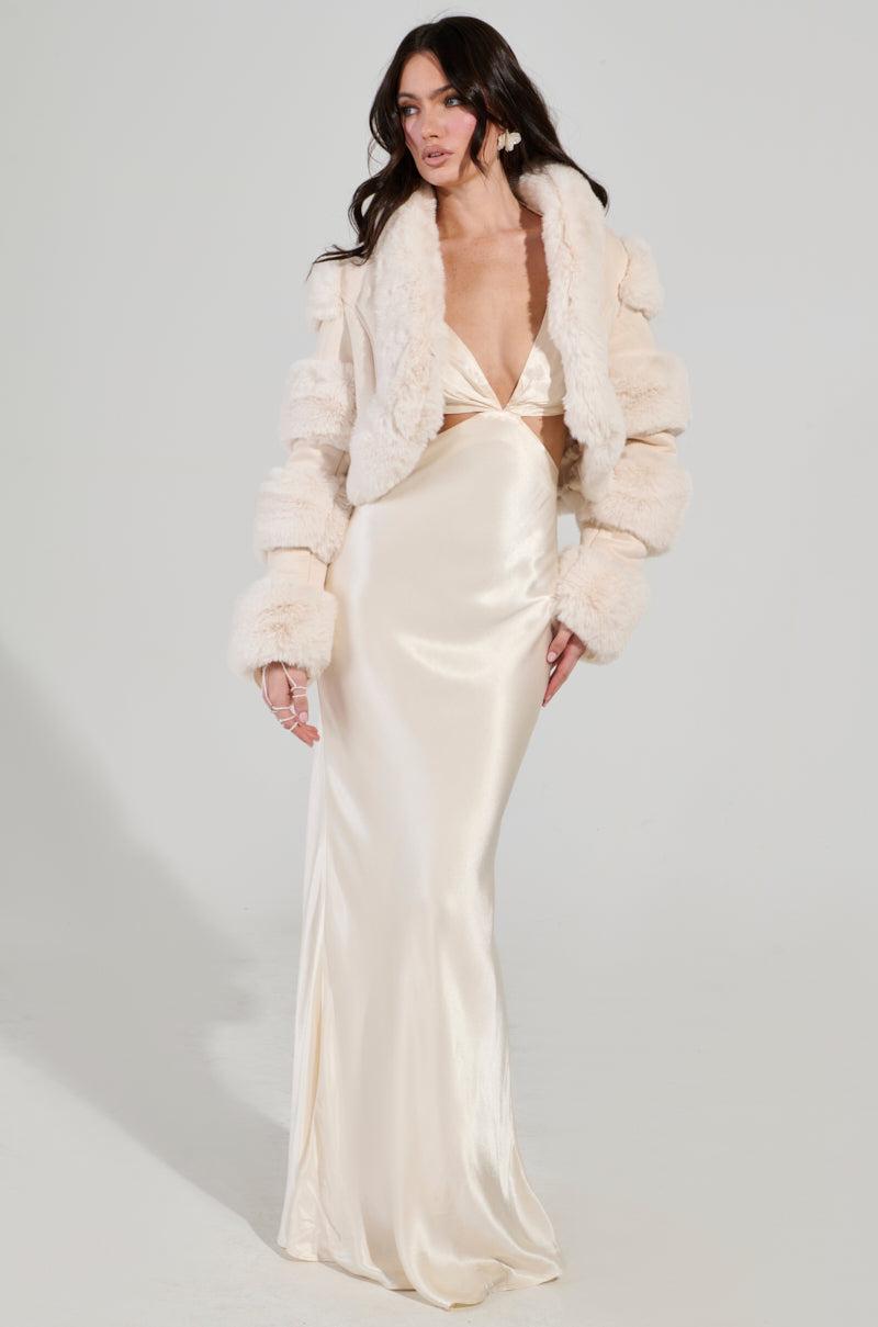 TAYLOR SATIN MAXI DRESS Product Image
