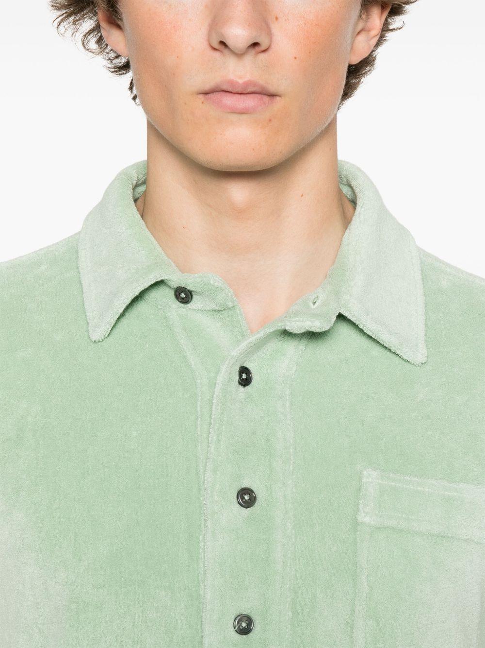 towelling short-sleeve polo shirt Product Image