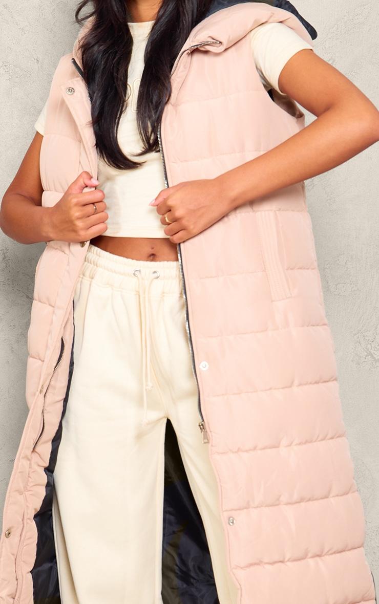 Tall Stone Panel Padded Longline Vest Product Image