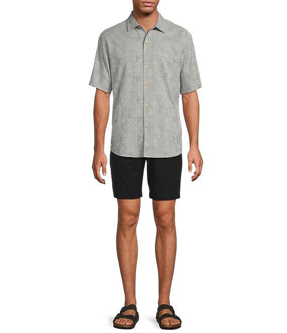 Tommy Bahama Fairview Fronds Short Sleeve Jacquard Woven Shirt Product Image